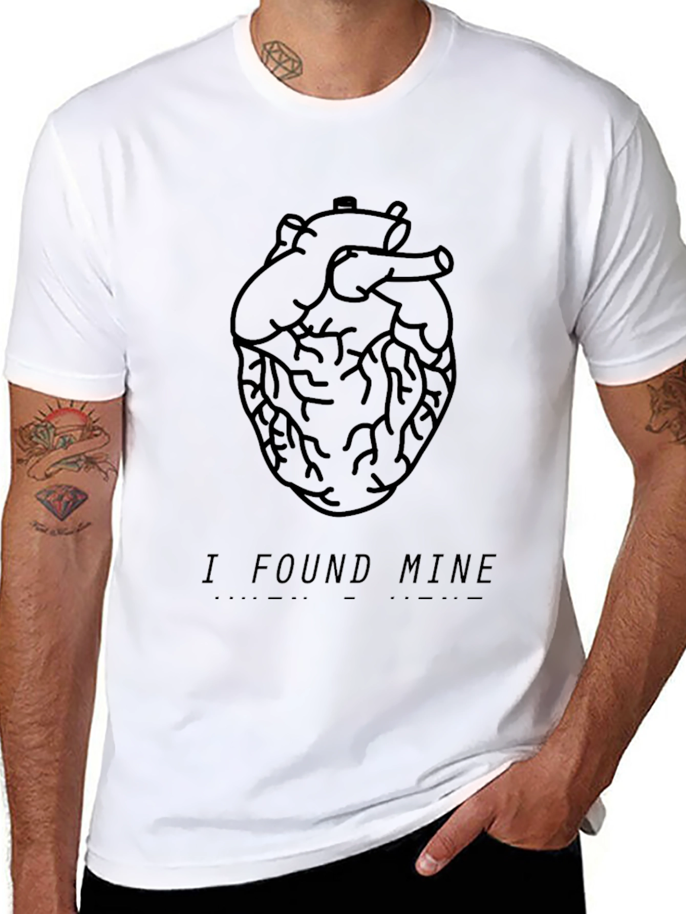 Anatomical Heart Graphic Tee - I Found Mine