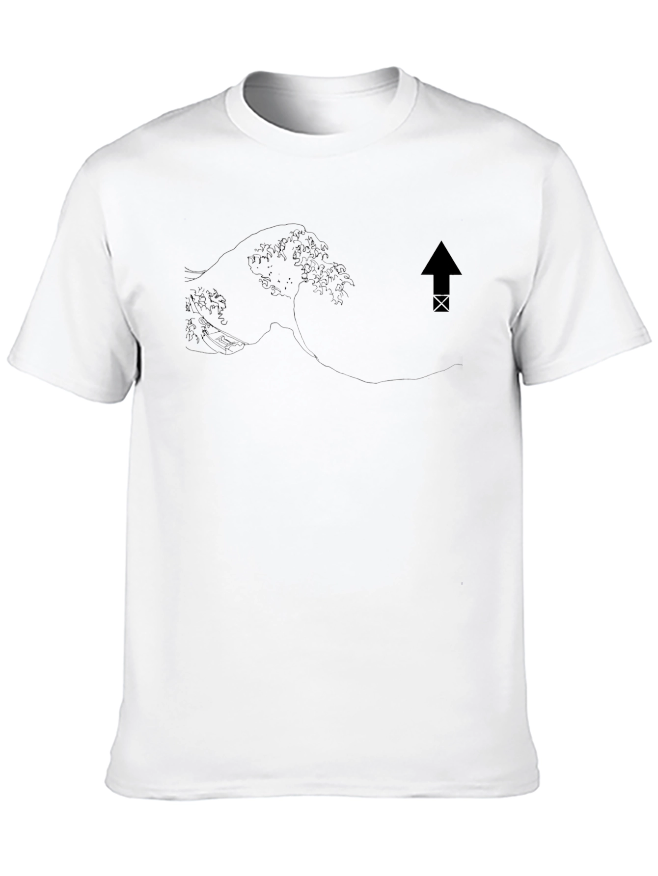 Black Graphic Print Crew Neck T-Shirt