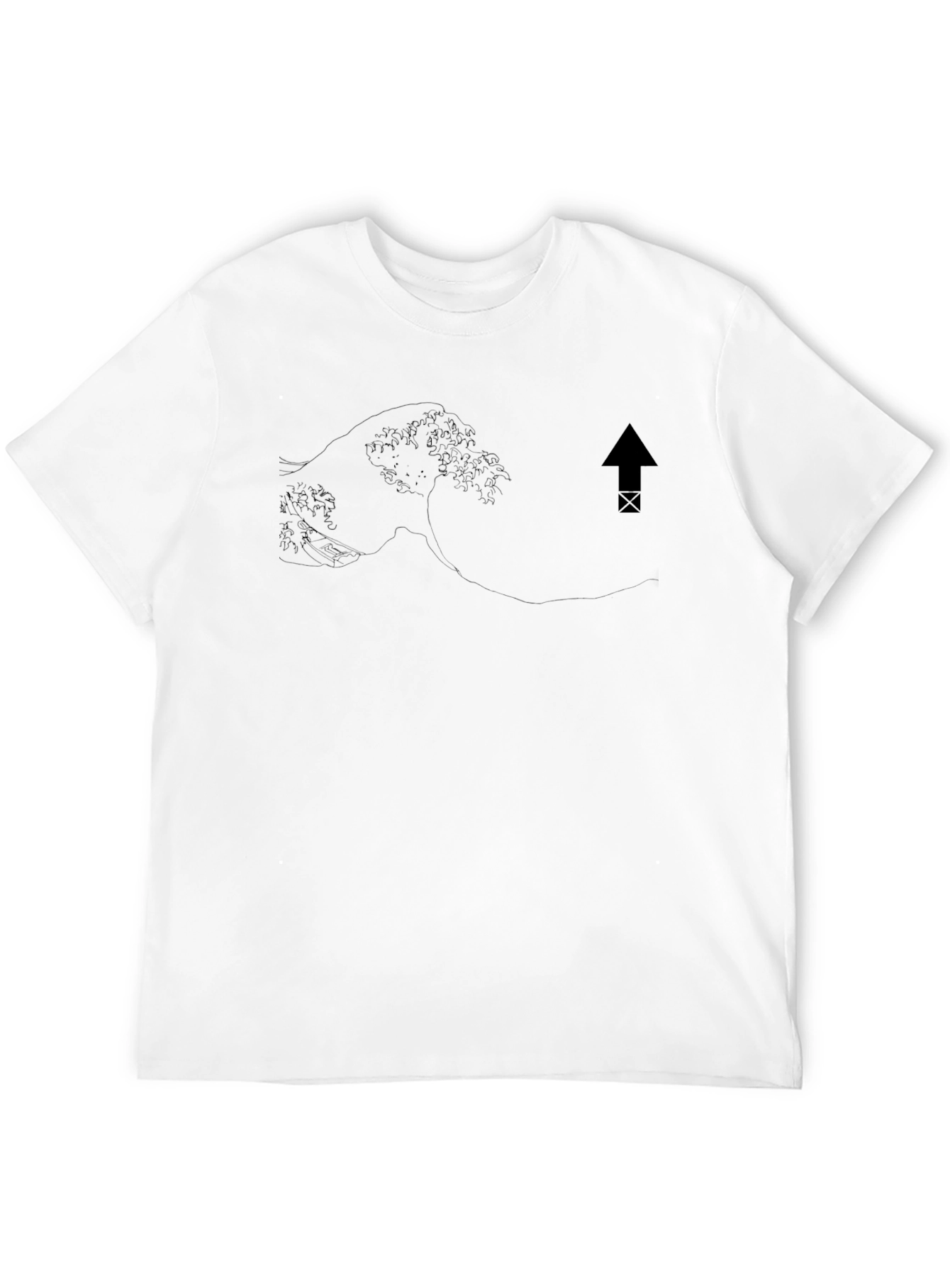 Black Graphic Print Crew Neck T-Shirt