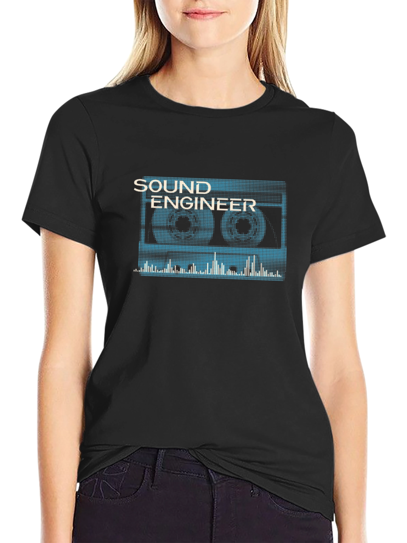Sound Engineer Cassette Tape Graphic T-Shirt