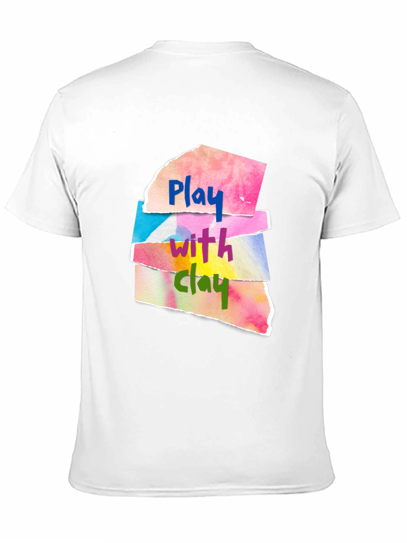 Play With Clay Graphic Tee - Artsy Design