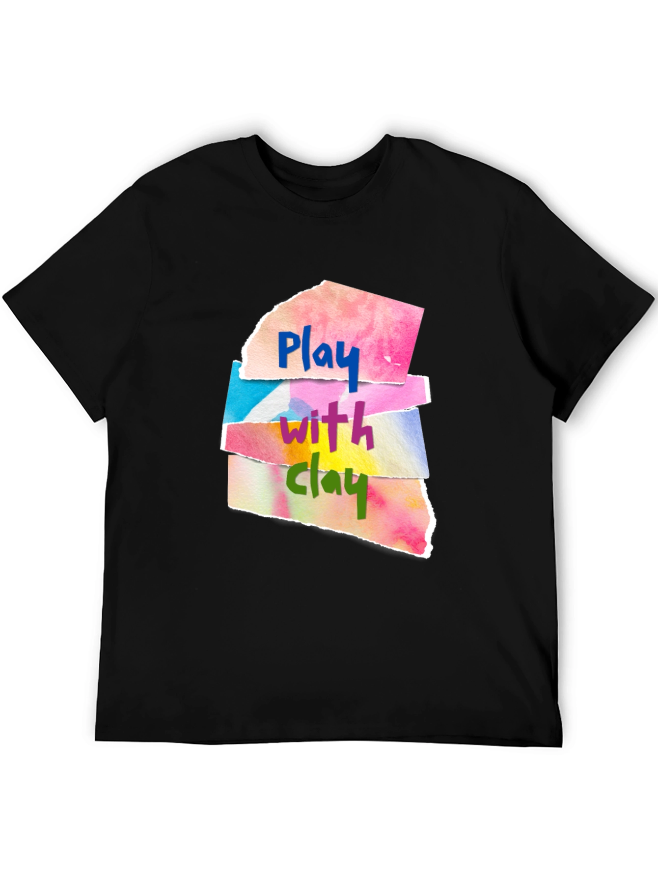 Play With Clay Graphic Tee - Artsy Design