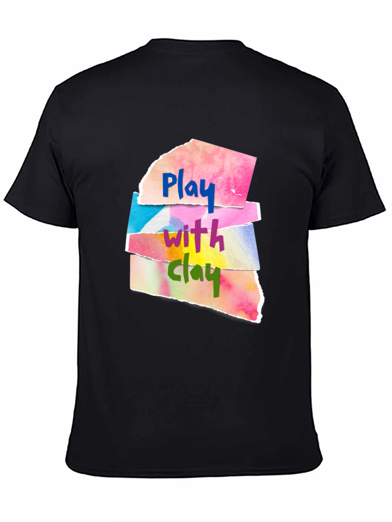 Play With Clay Graphic Tee - Artsy Design