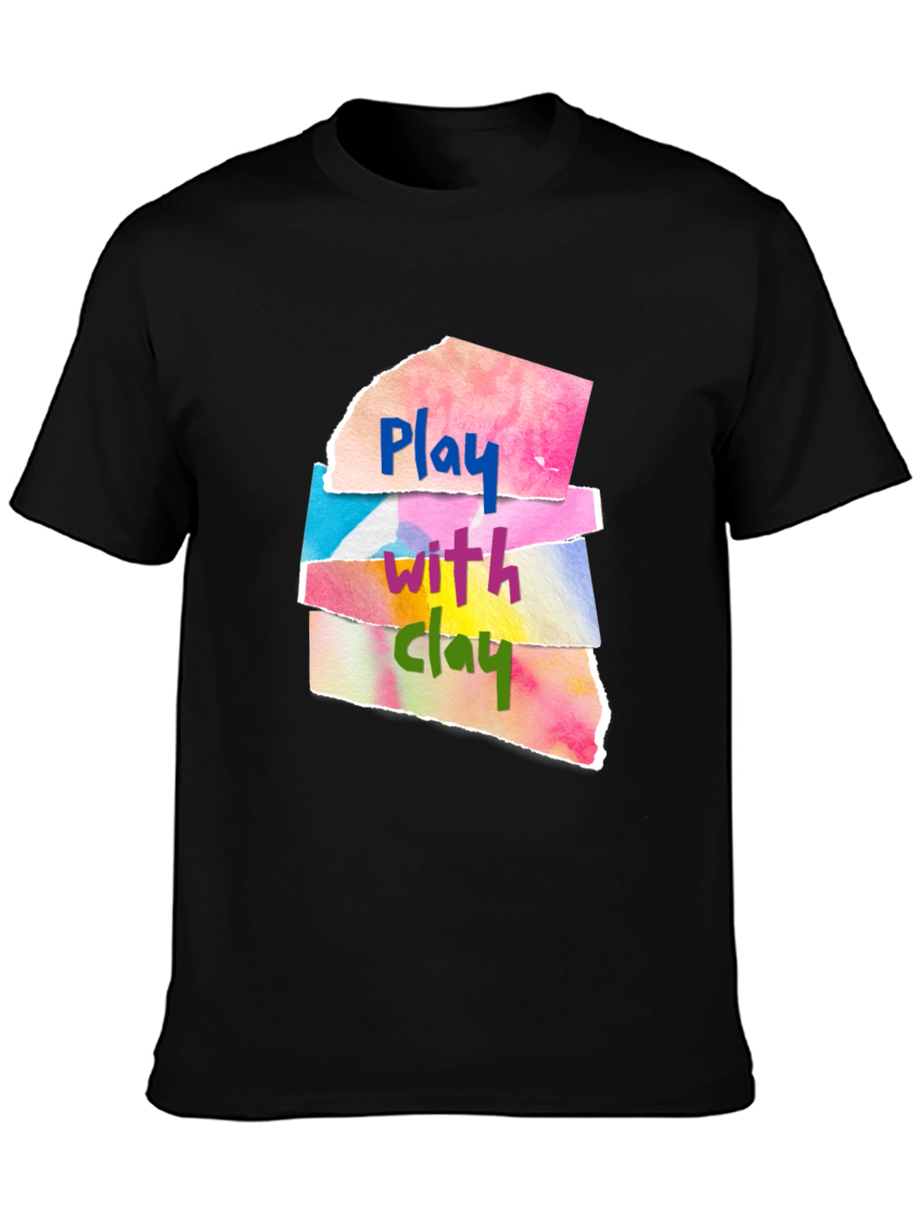 Play With Clay Graphic Tee - Artsy Design
