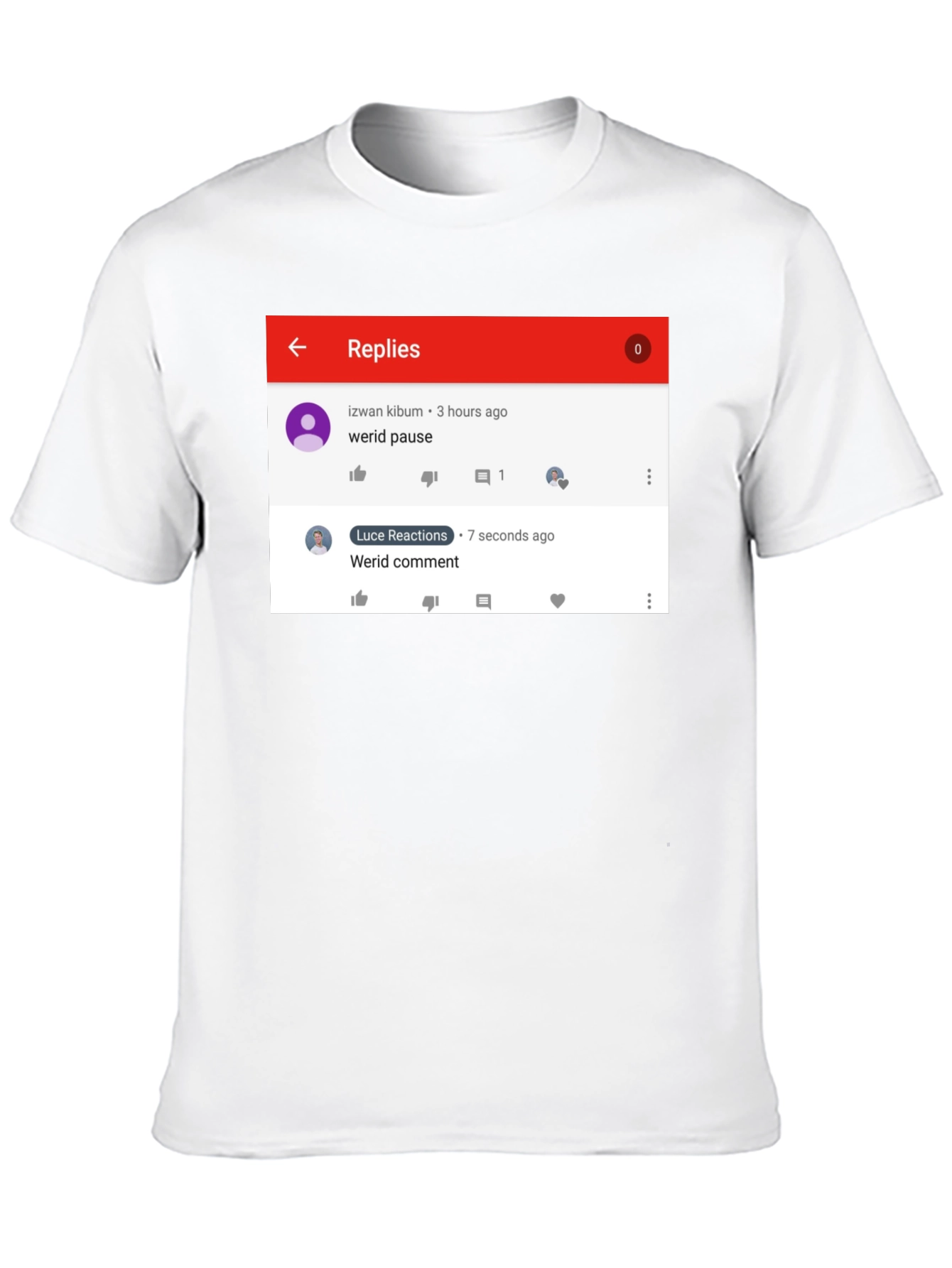 Funny Werid Pause/Comment T-Shirt