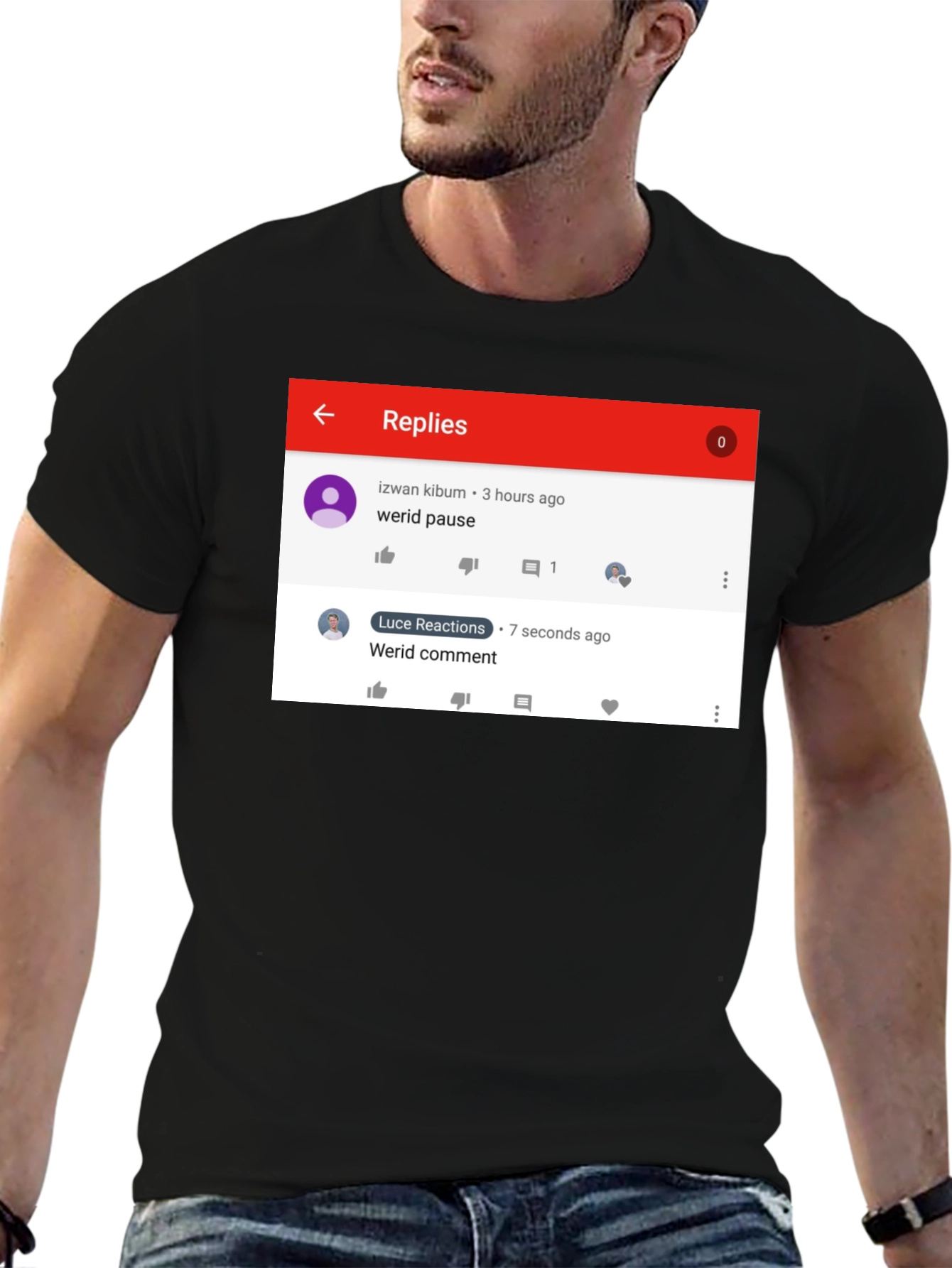 Funny Werid Pause/Comment T-Shirt