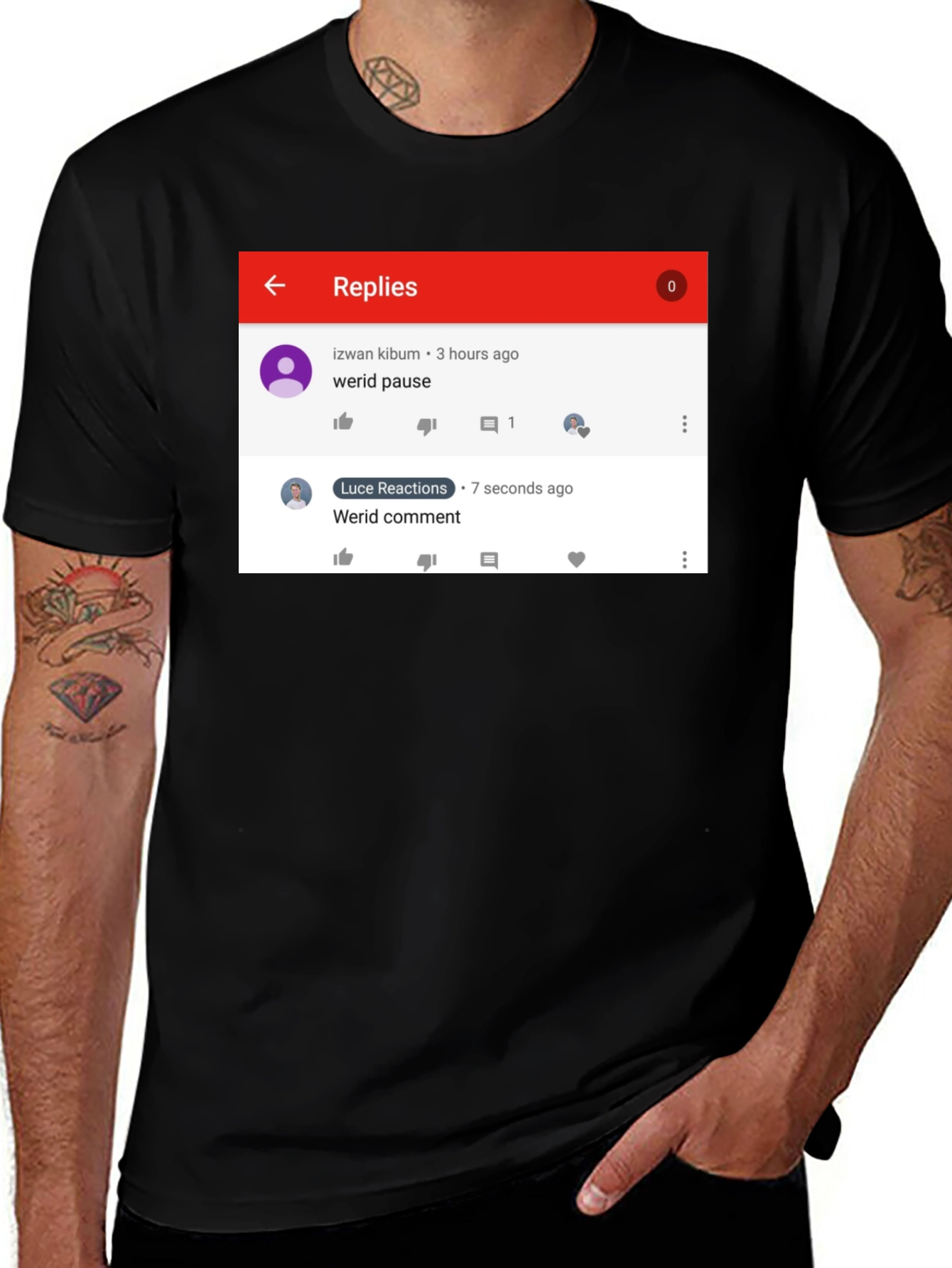Funny Werid Pause/Comment T-Shirt