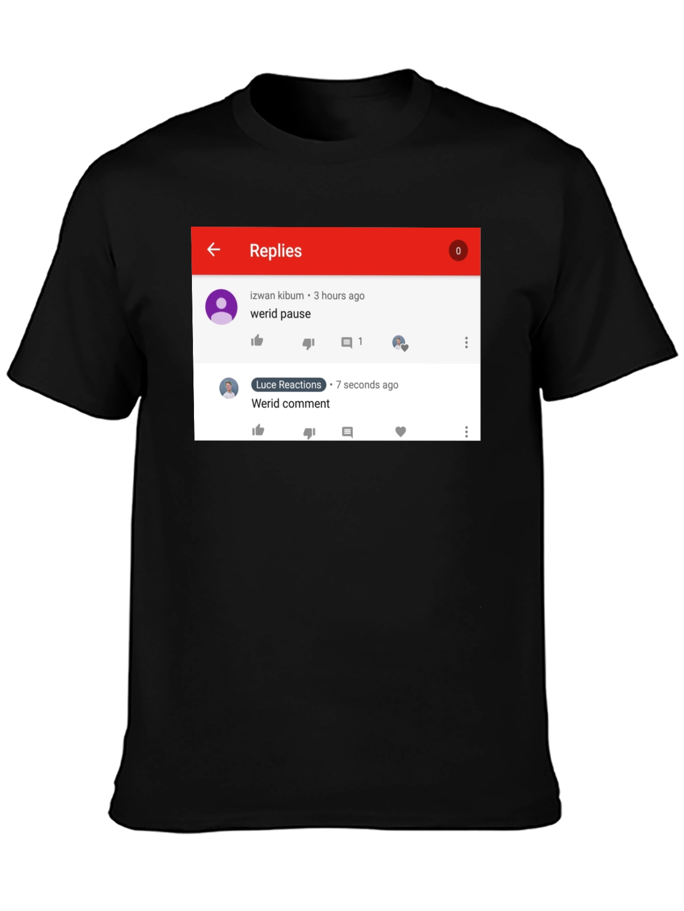 Funny Werid Pause/Comment T-Shirt