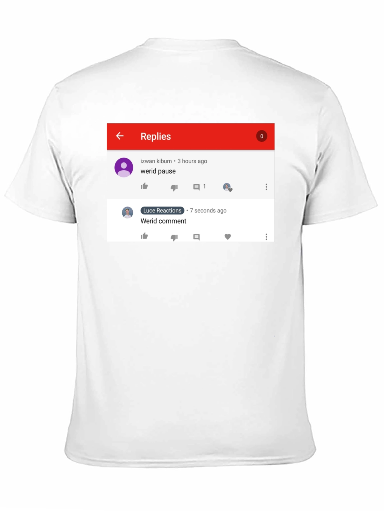 Funny Werid Pause/Comment T-Shirt