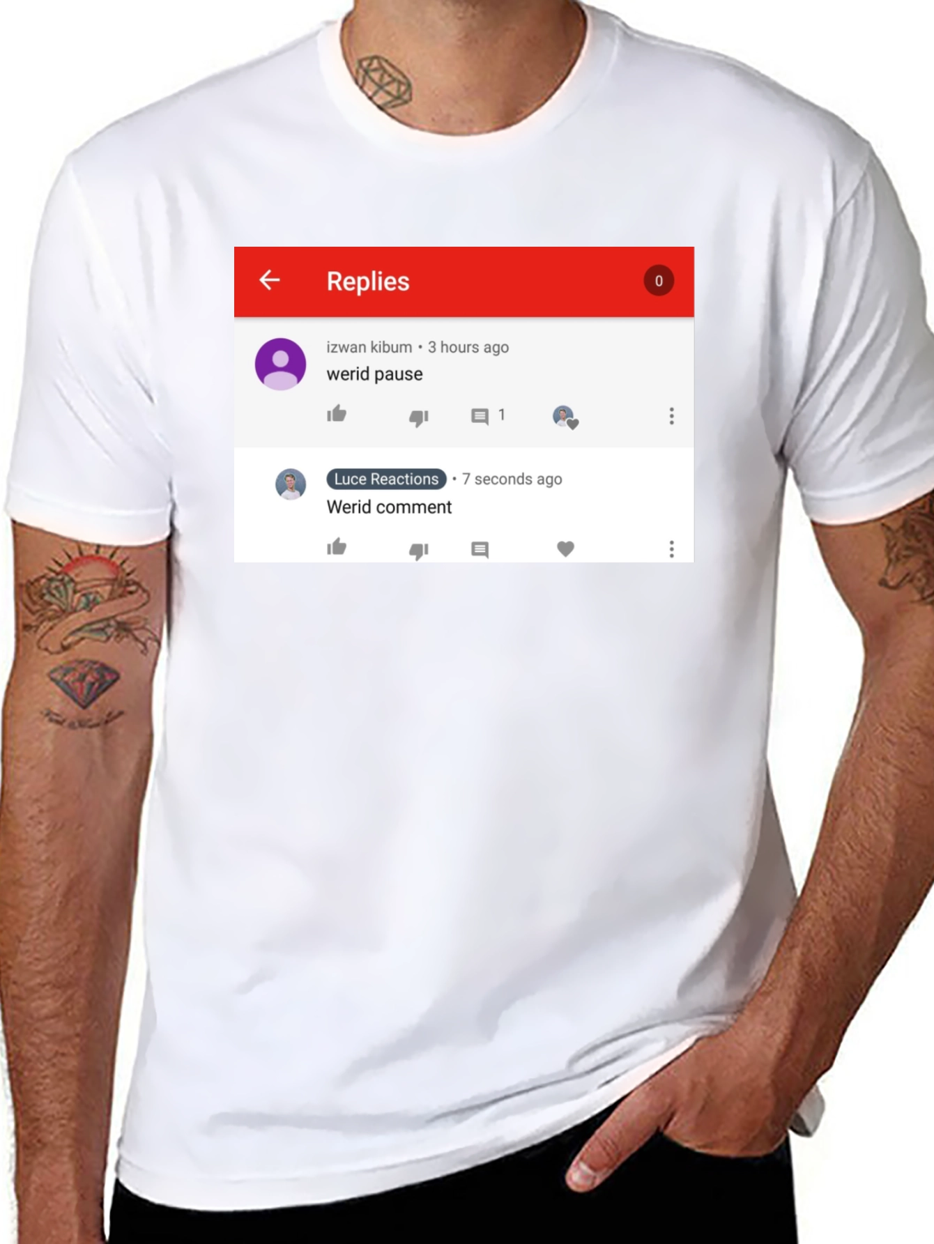 Funny Werid Pause/Comment T-Shirt
