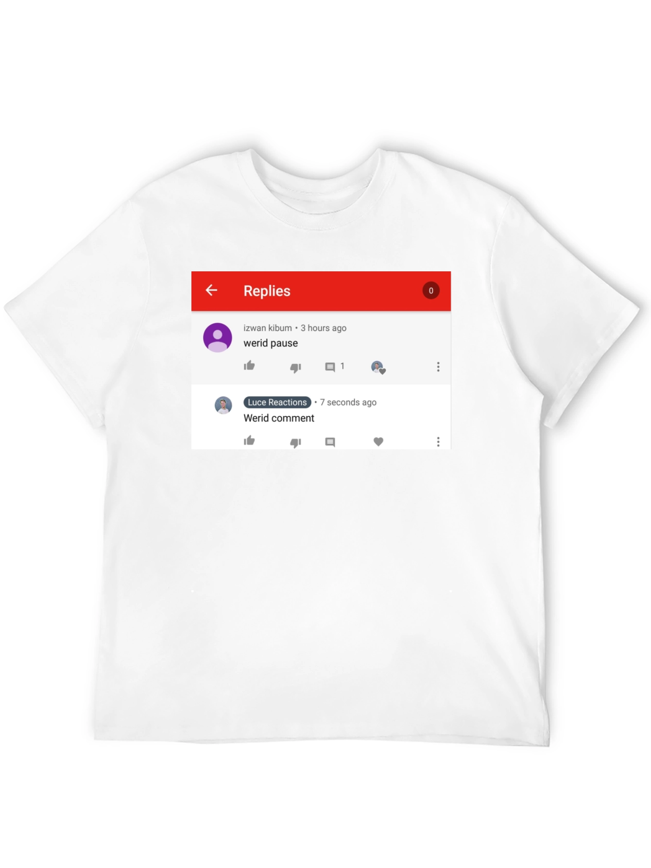 Funny Werid Pause/Comment T-Shirt