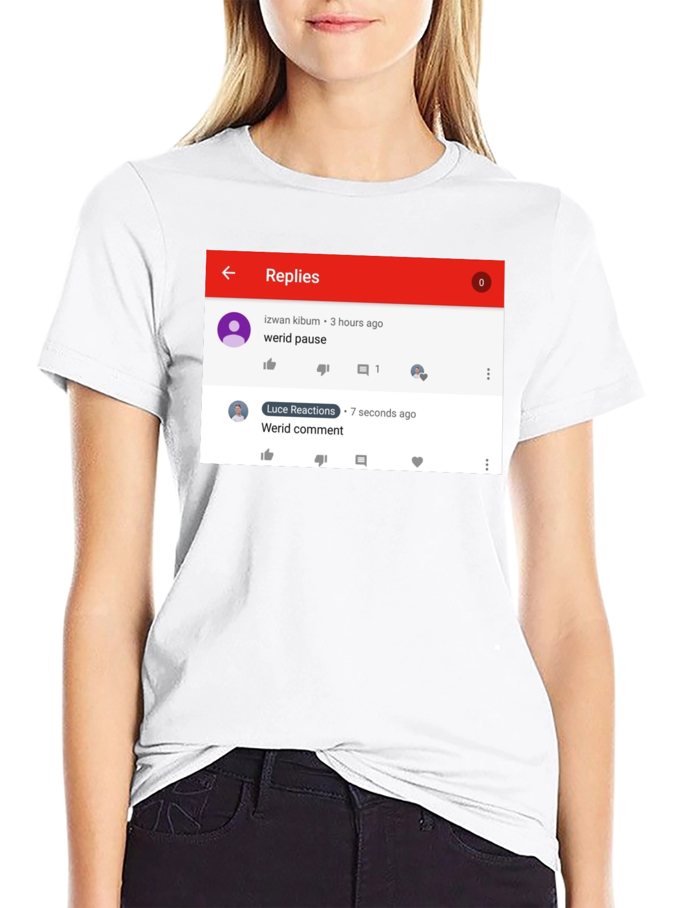 Funny Werid Pause/Comment T-Shirt