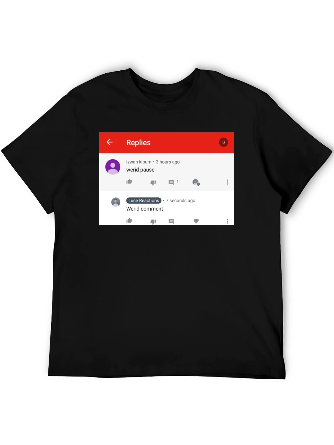 Funny Werid Pause/Comment T-Shirt