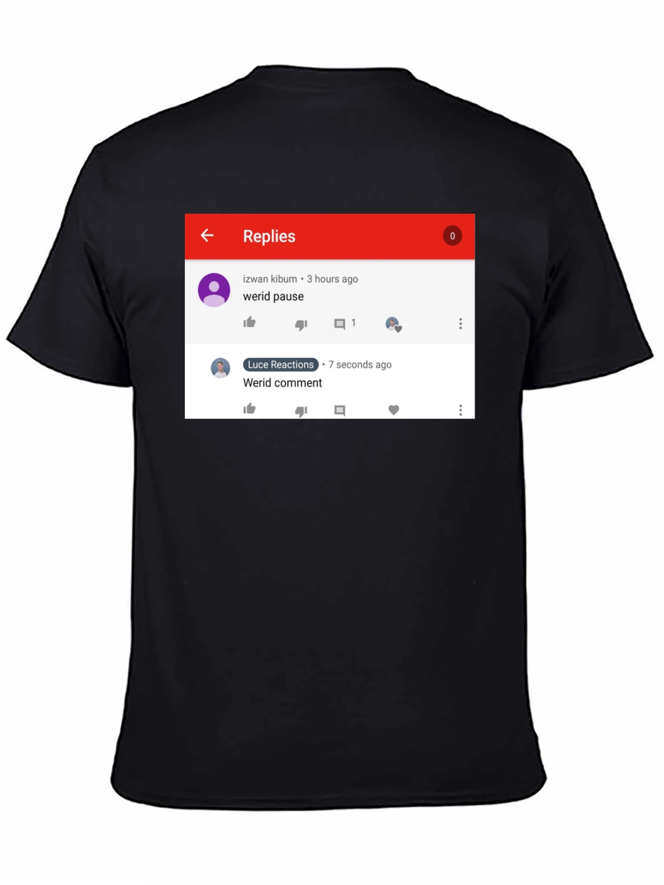 Funny Werid Pause/Comment T-Shirt