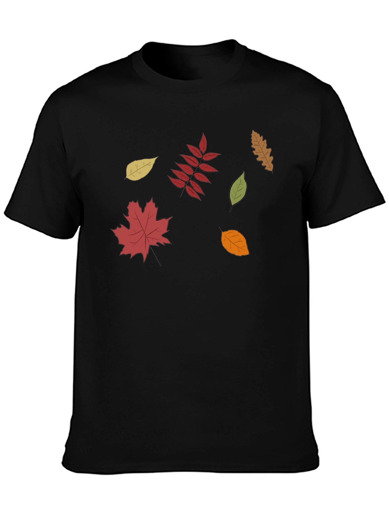 Fall Leaves Graphic Tee - Stylish Autumn Design