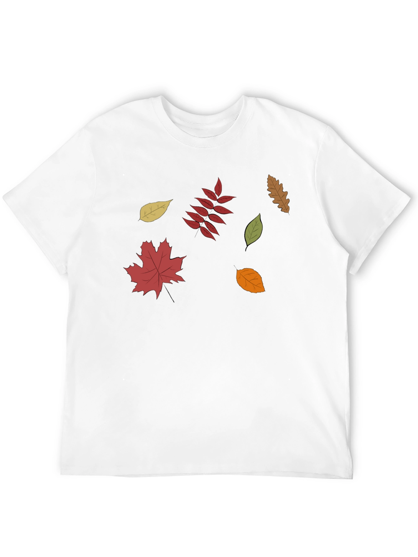 Fall Leaves Graphic Tee - Stylish Autumn Design