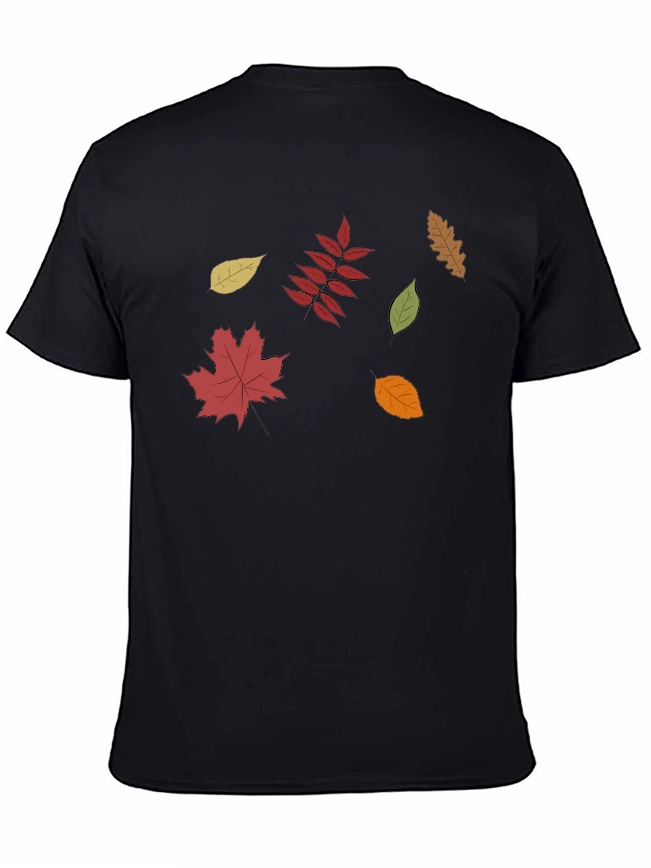 Fall Leaves Graphic Tee - Stylish Autumn Design