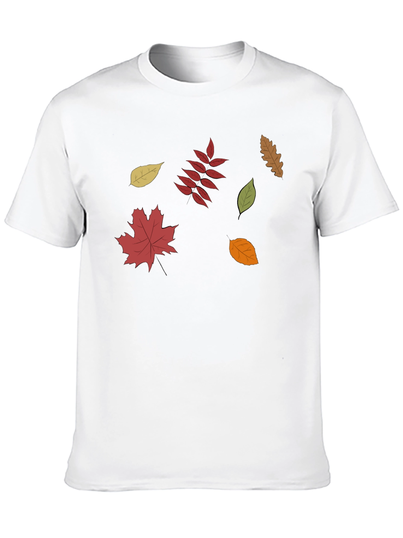 Fall Leaves Graphic Tee - Stylish Autumn Design