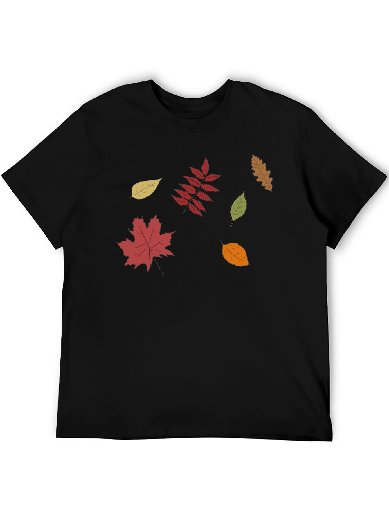 Fall Leaves Graphic Tee - Stylish Autumn Design