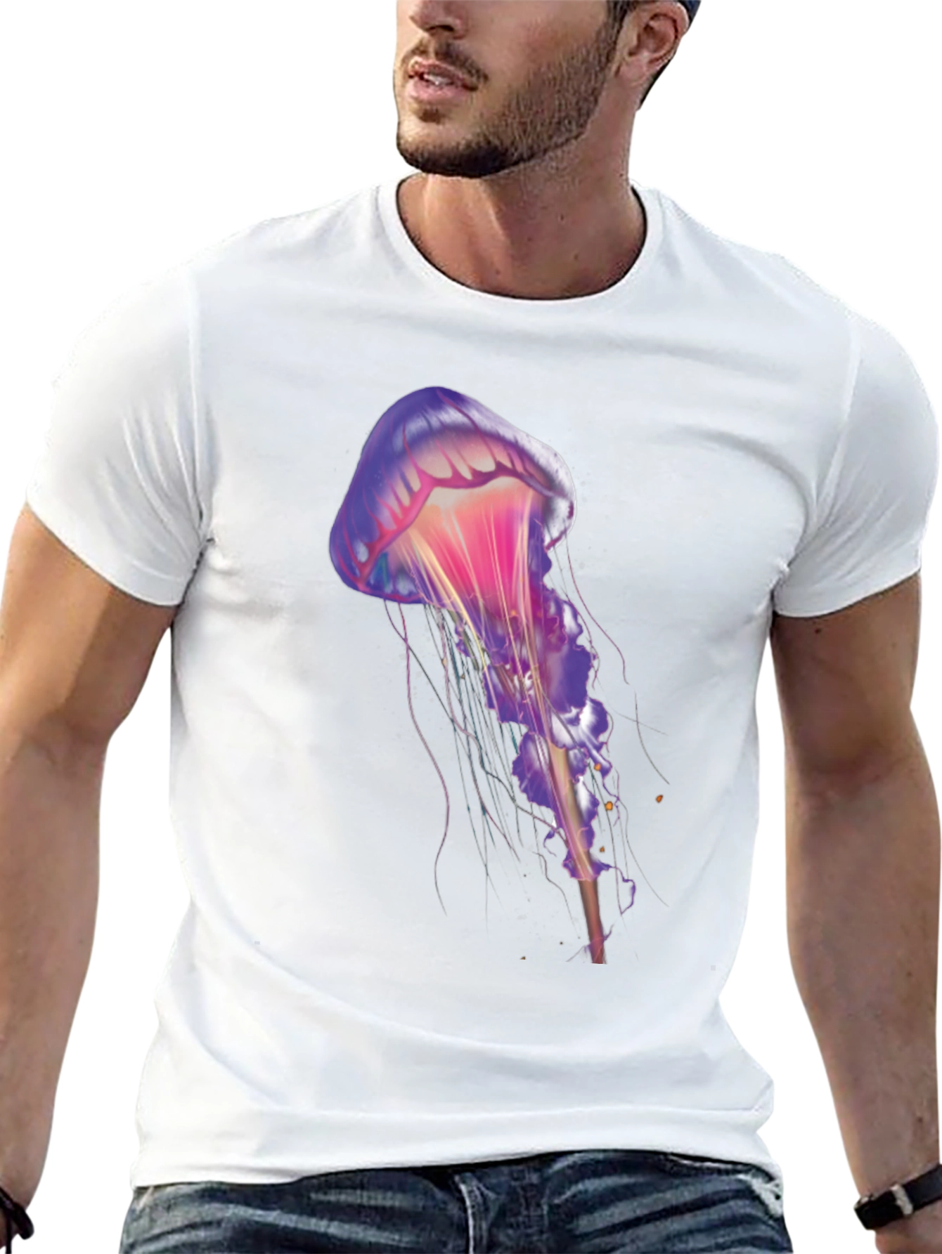 Jellyfish Graphic Tee - Unique Artistic Design