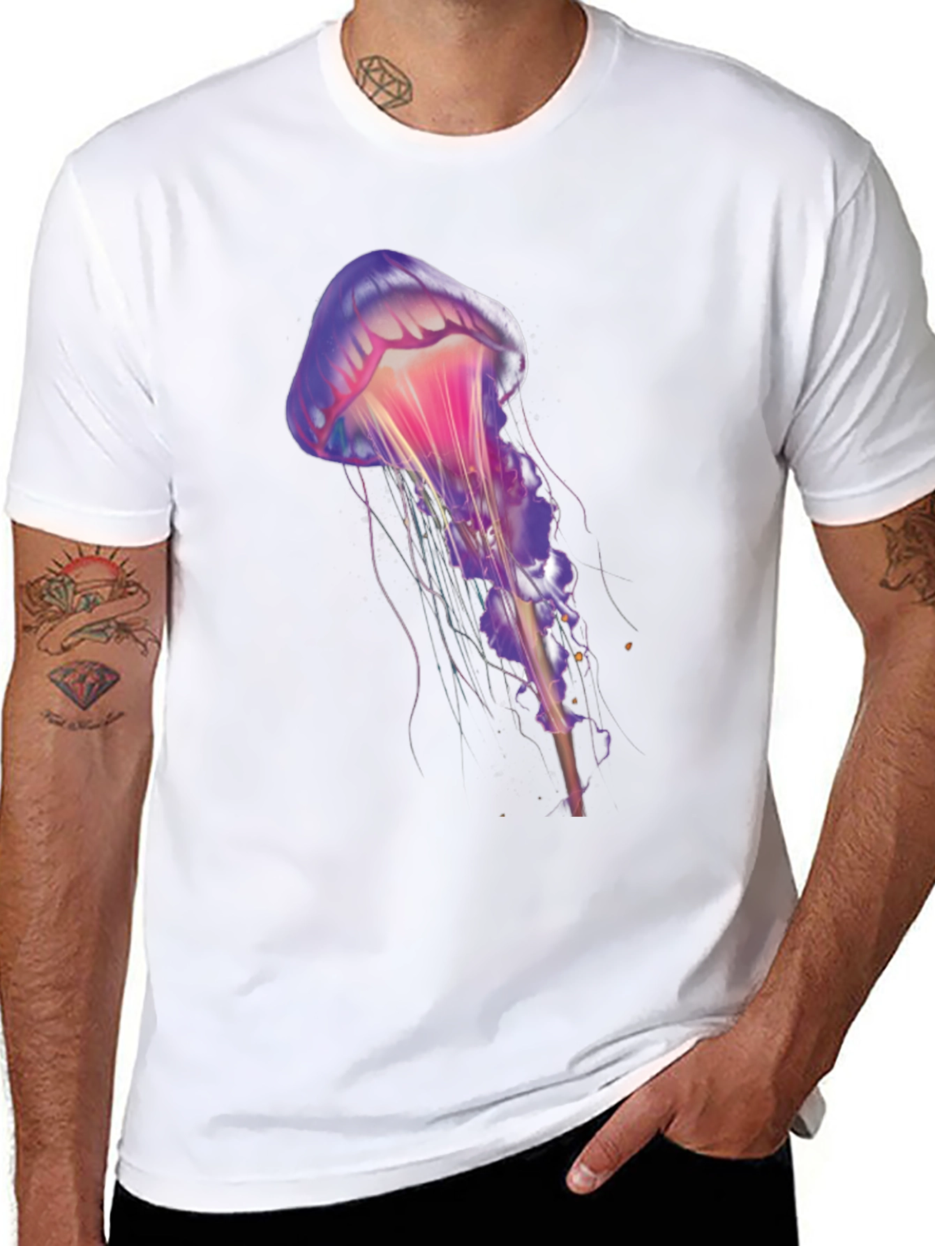 Jellyfish Graphic Tee - Unique Artistic Design