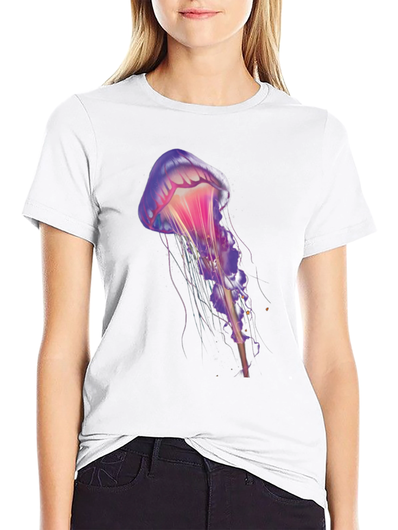 Jellyfish Graphic Tee - Unique Artistic Design