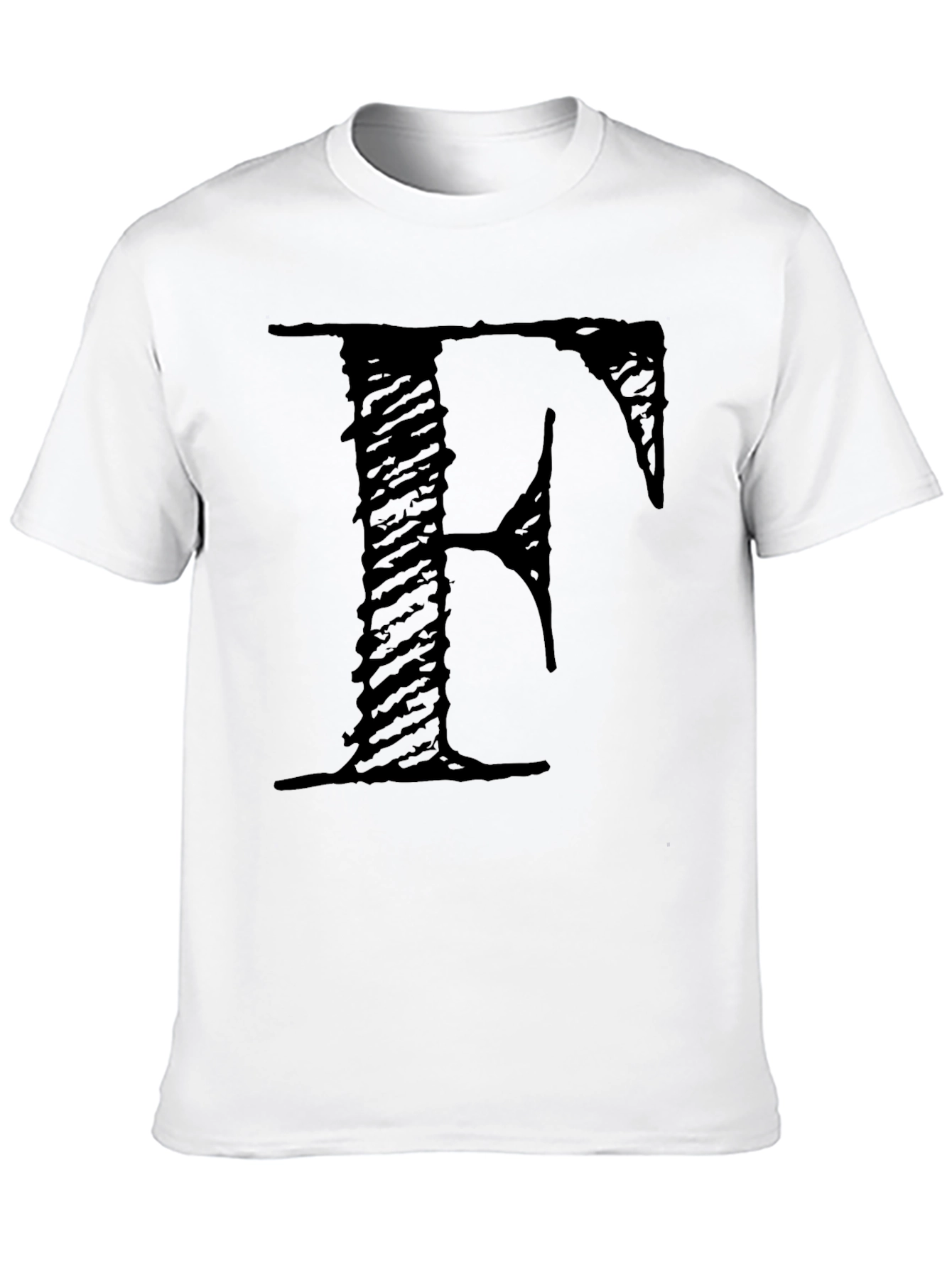 Letter F Black T-Shirt