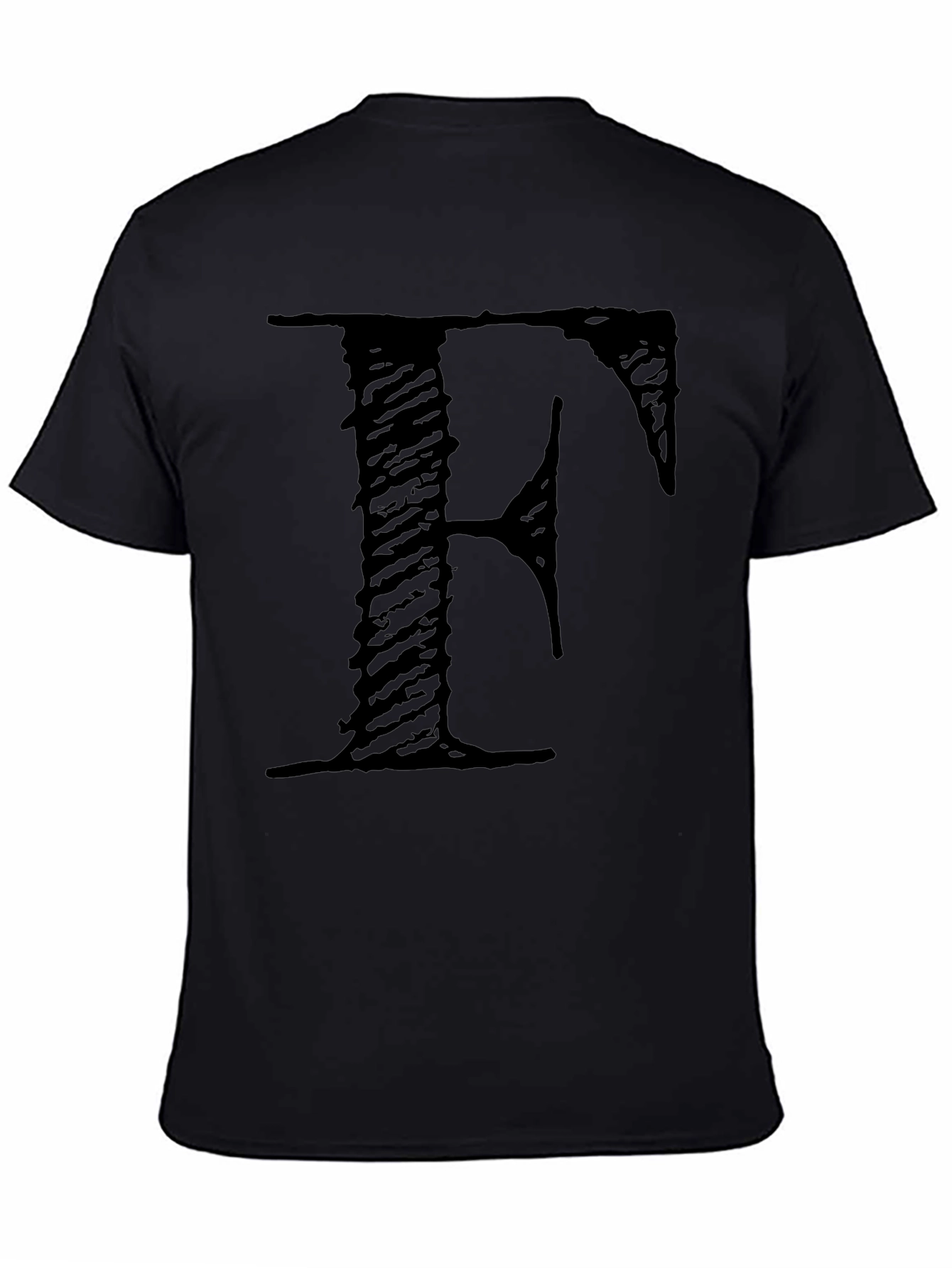 Letter F Black T-Shirt