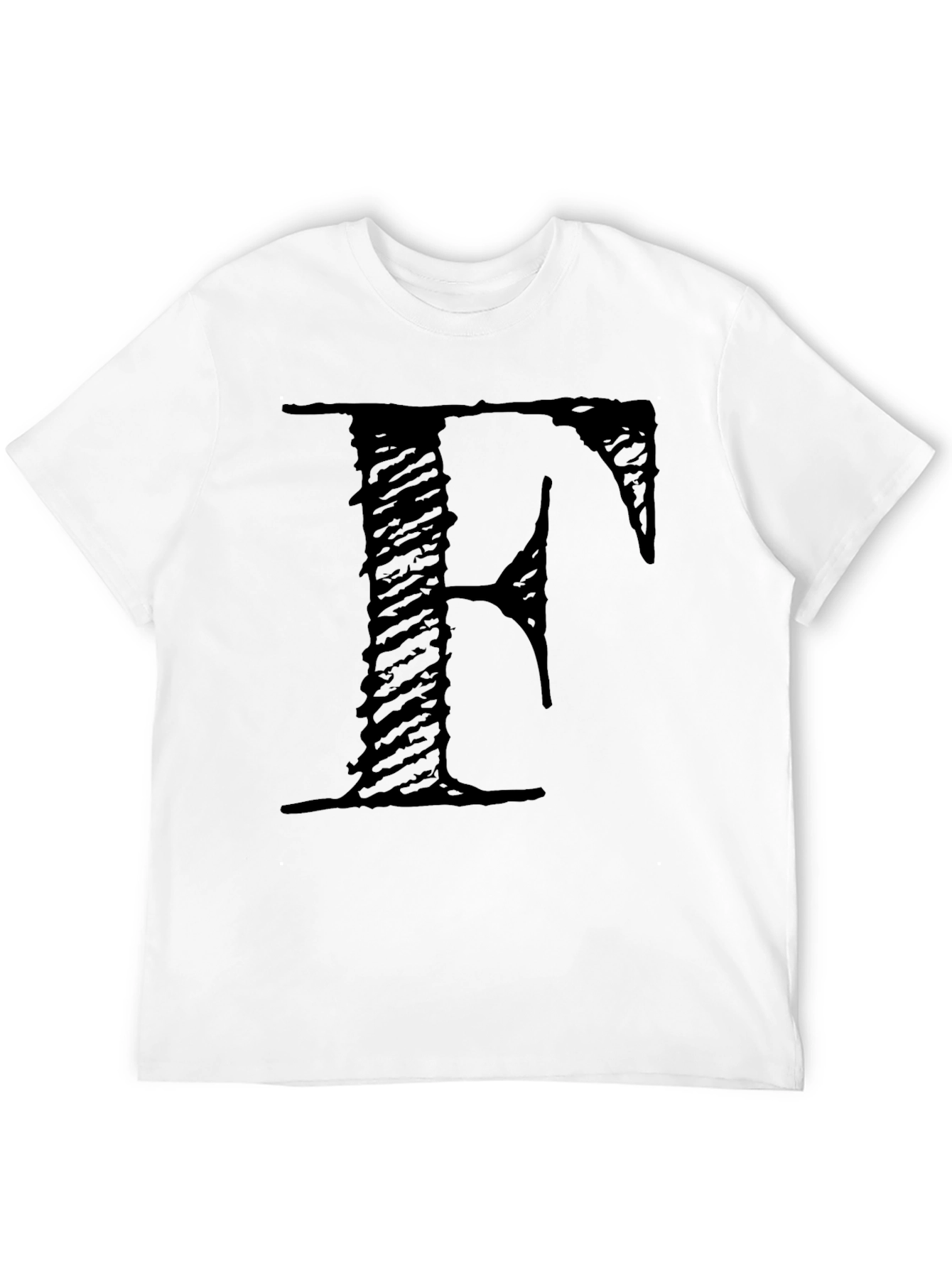 Letter F Black T-Shirt