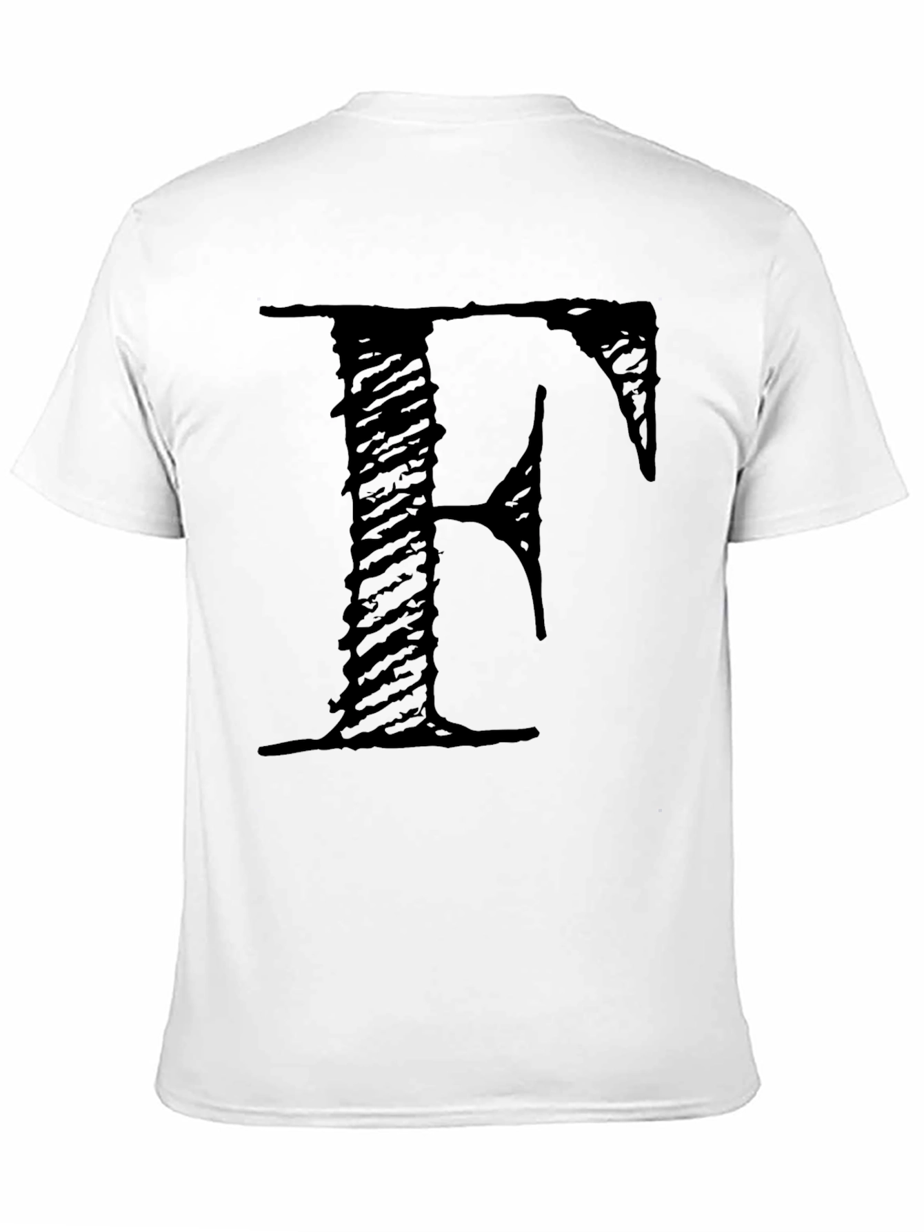 Letter F Black T-Shirt
