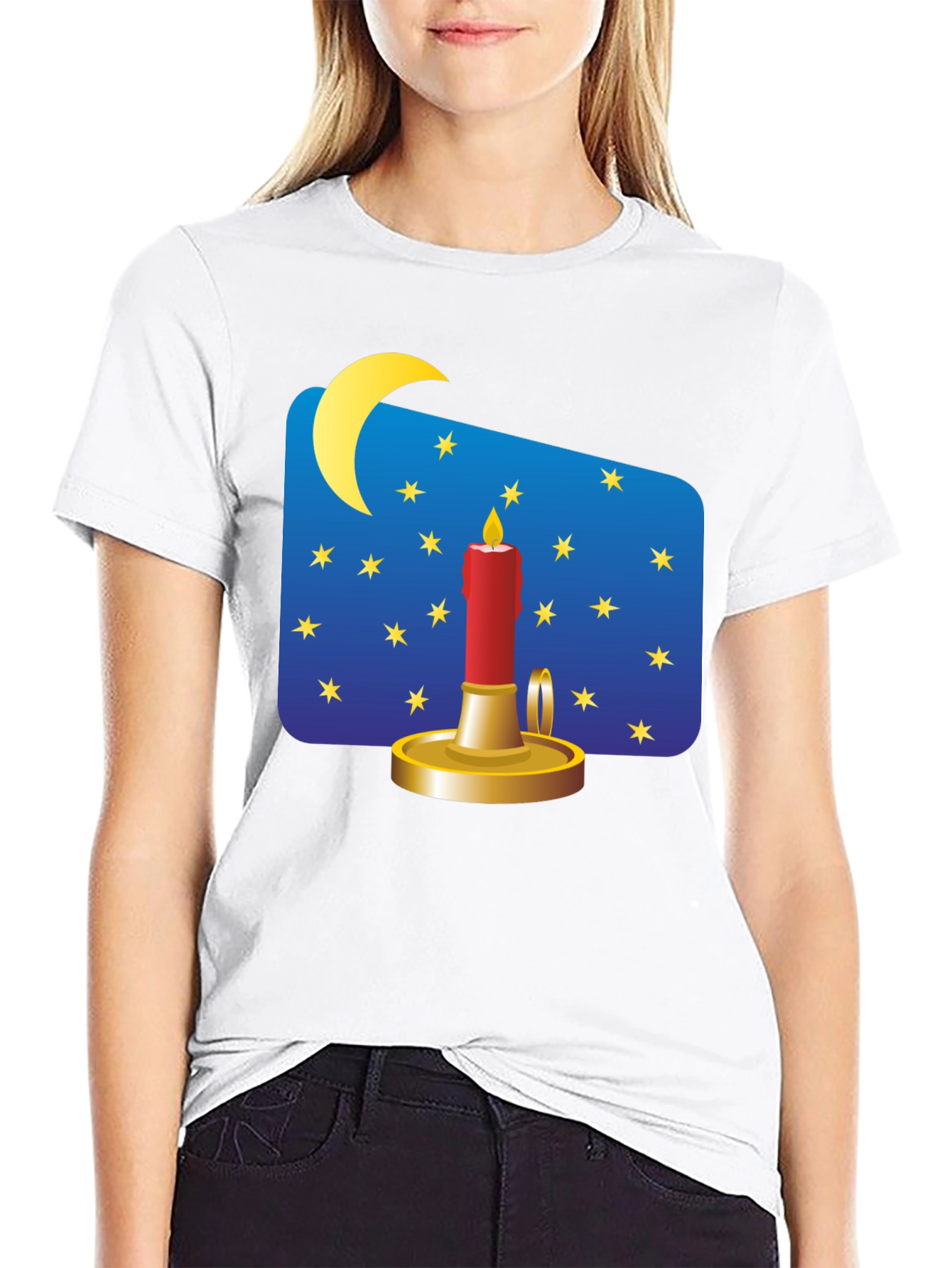 Night Sky Candle T-Shirt - Premium Graphic Tee