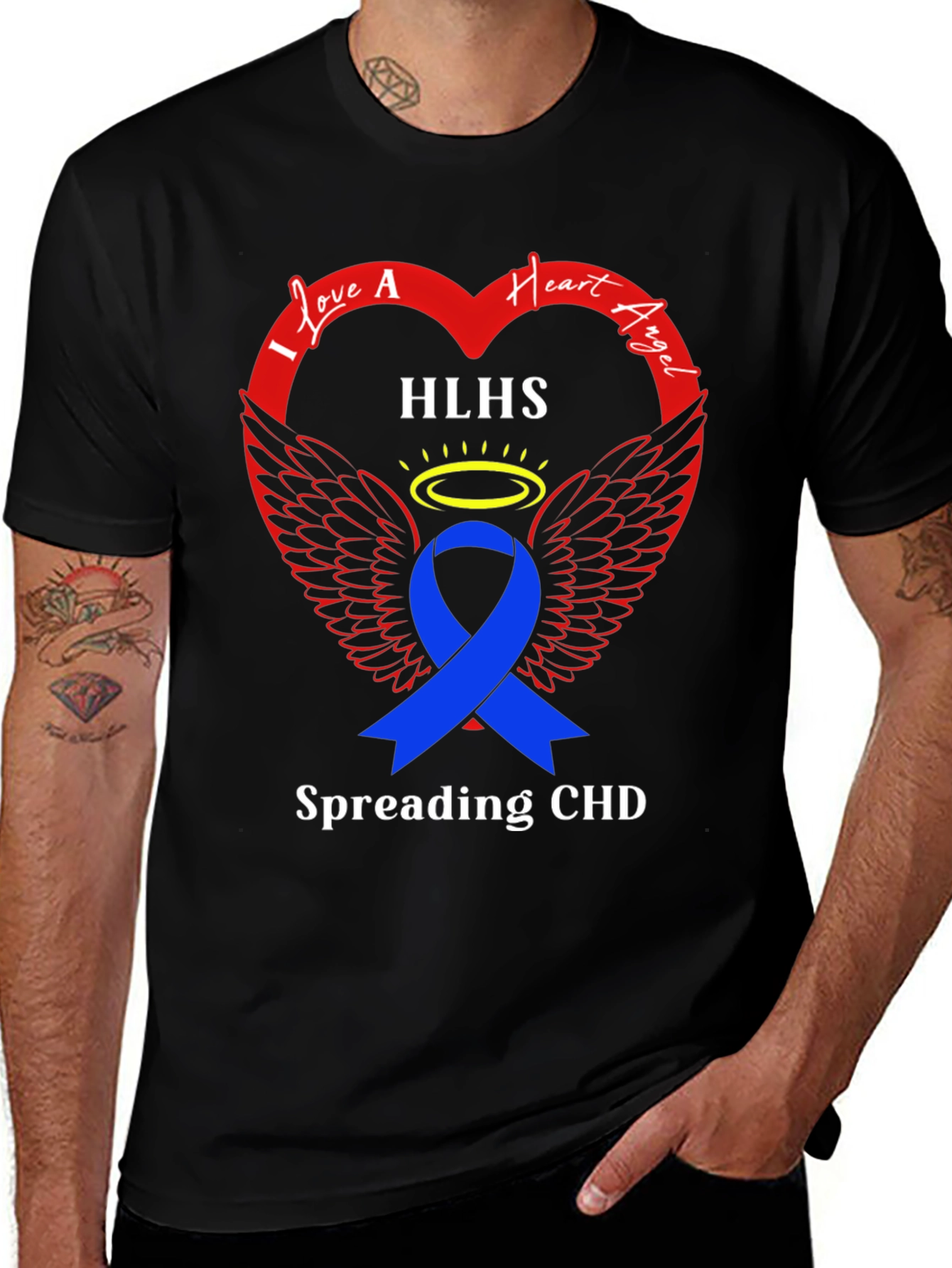 Heart Angel HLHS Awareness T-Shirt