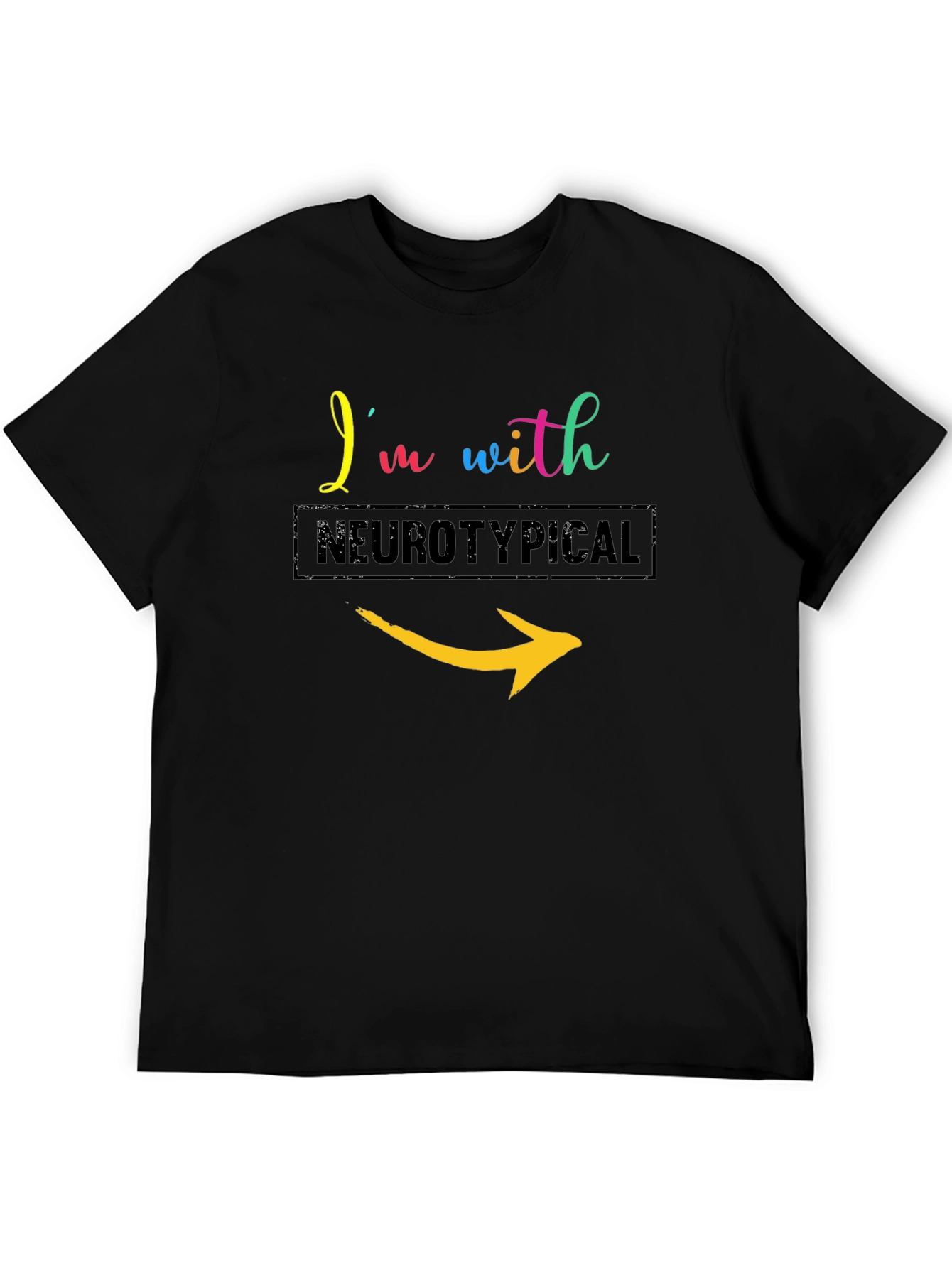 Im With Neurotypical Arrow T-Shirt