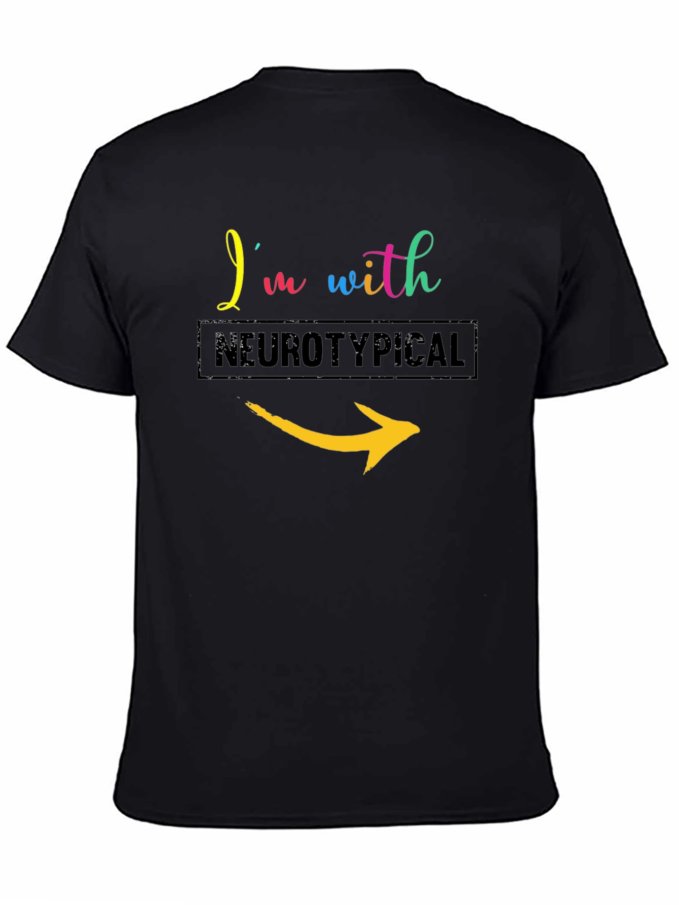 Im With Neurotypical Arrow T-Shirt