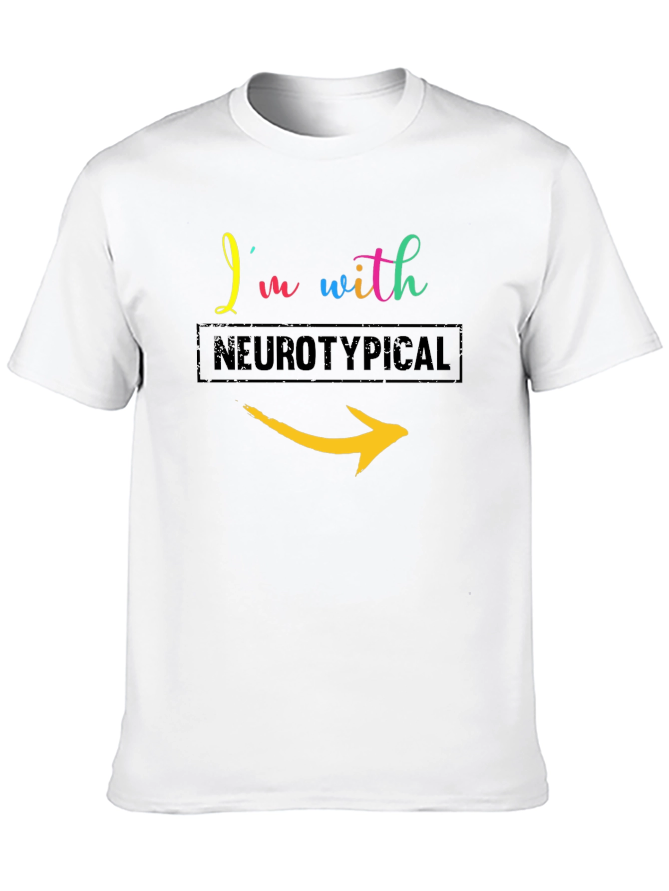Im With Neurotypical Arrow T-Shirt