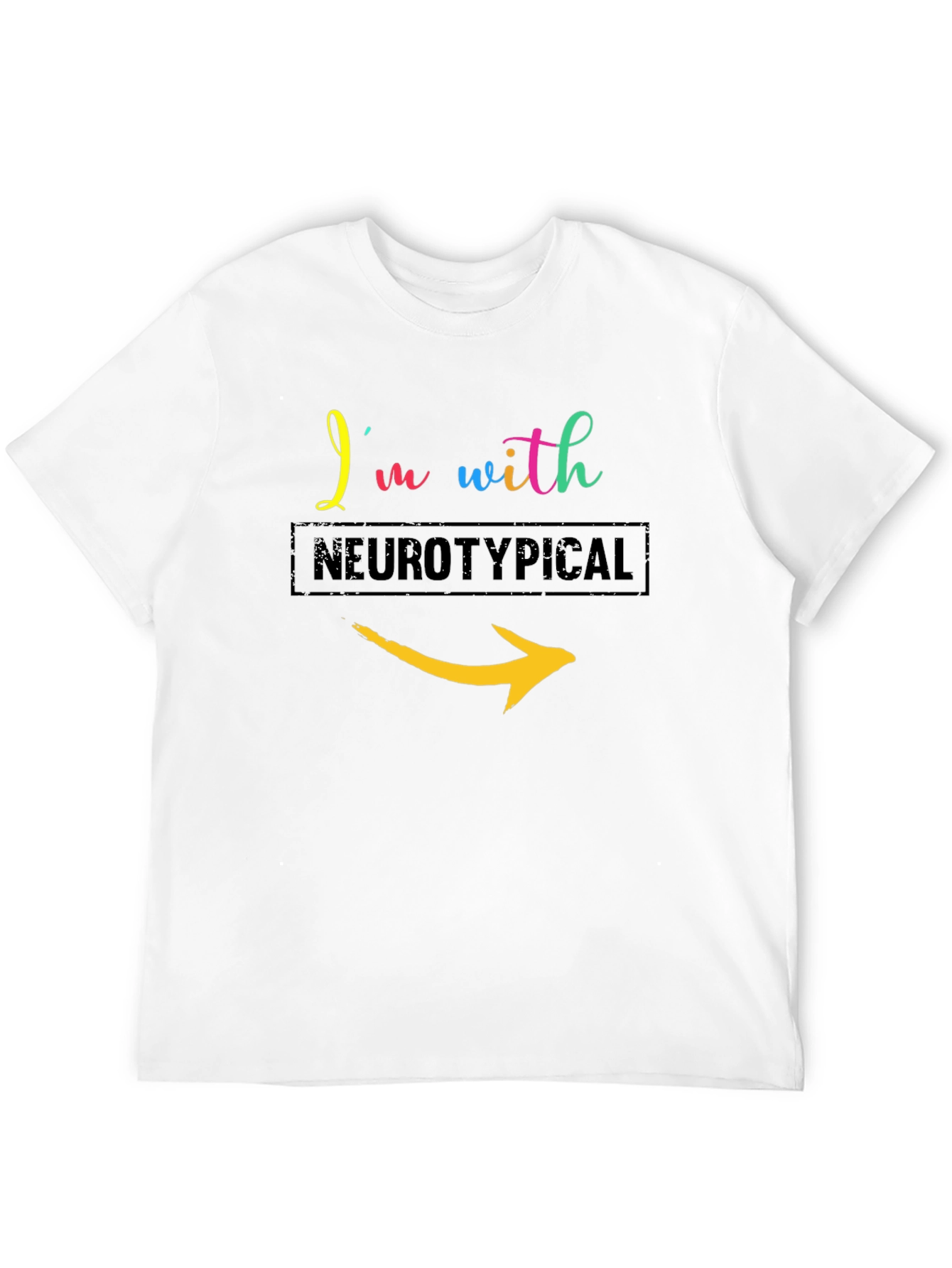 Im With Neurotypical Arrow T-Shirt