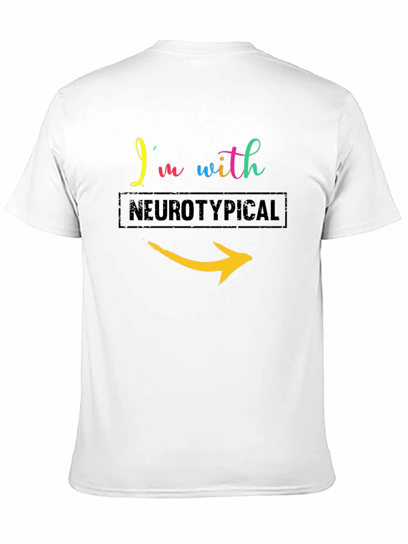 Im With Neurotypical Arrow T-Shirt