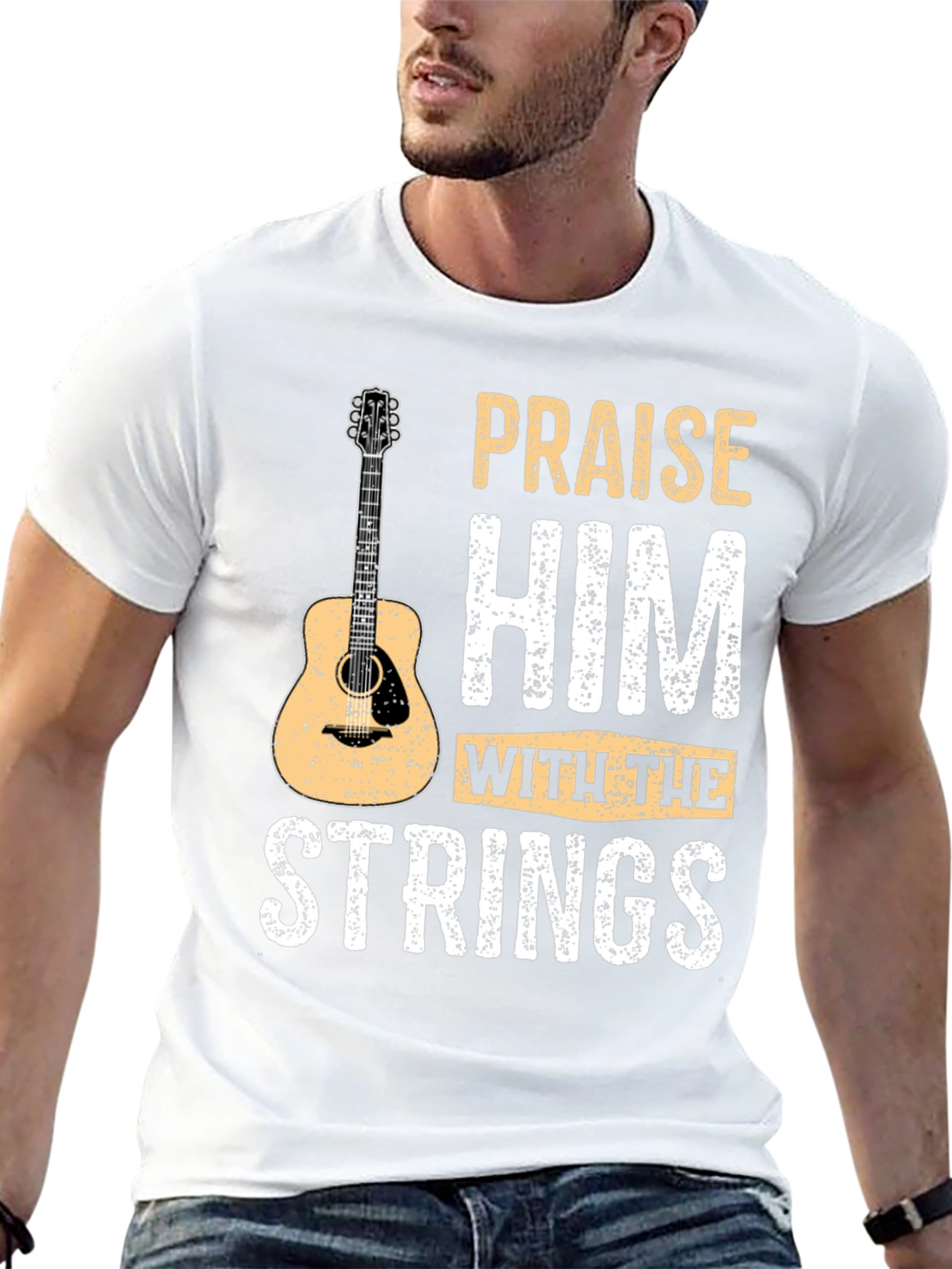 Praise Him with the Strings - Graphic T-Shirt