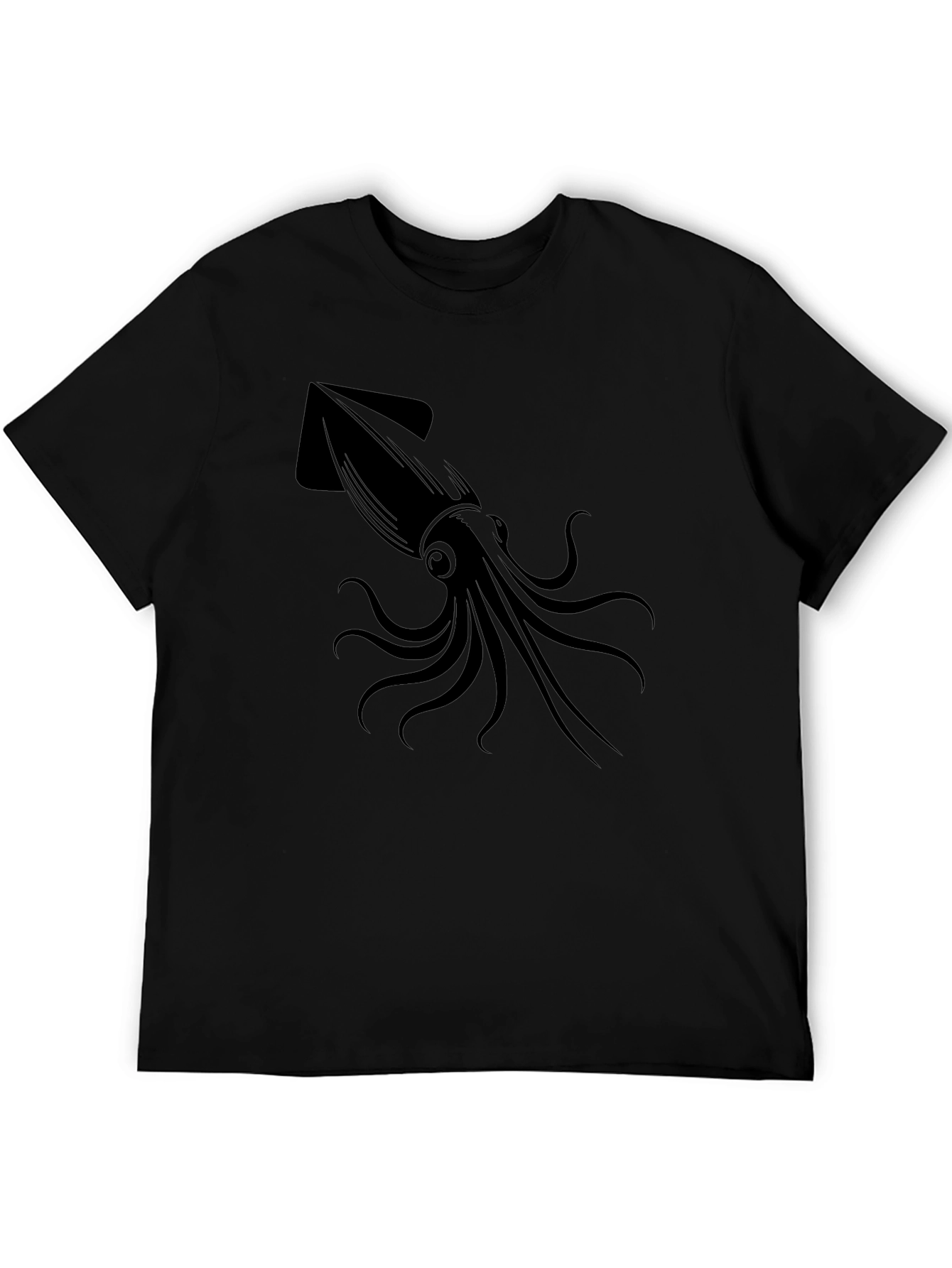 Squid Graphic Tee - Mens Black T-Shirt