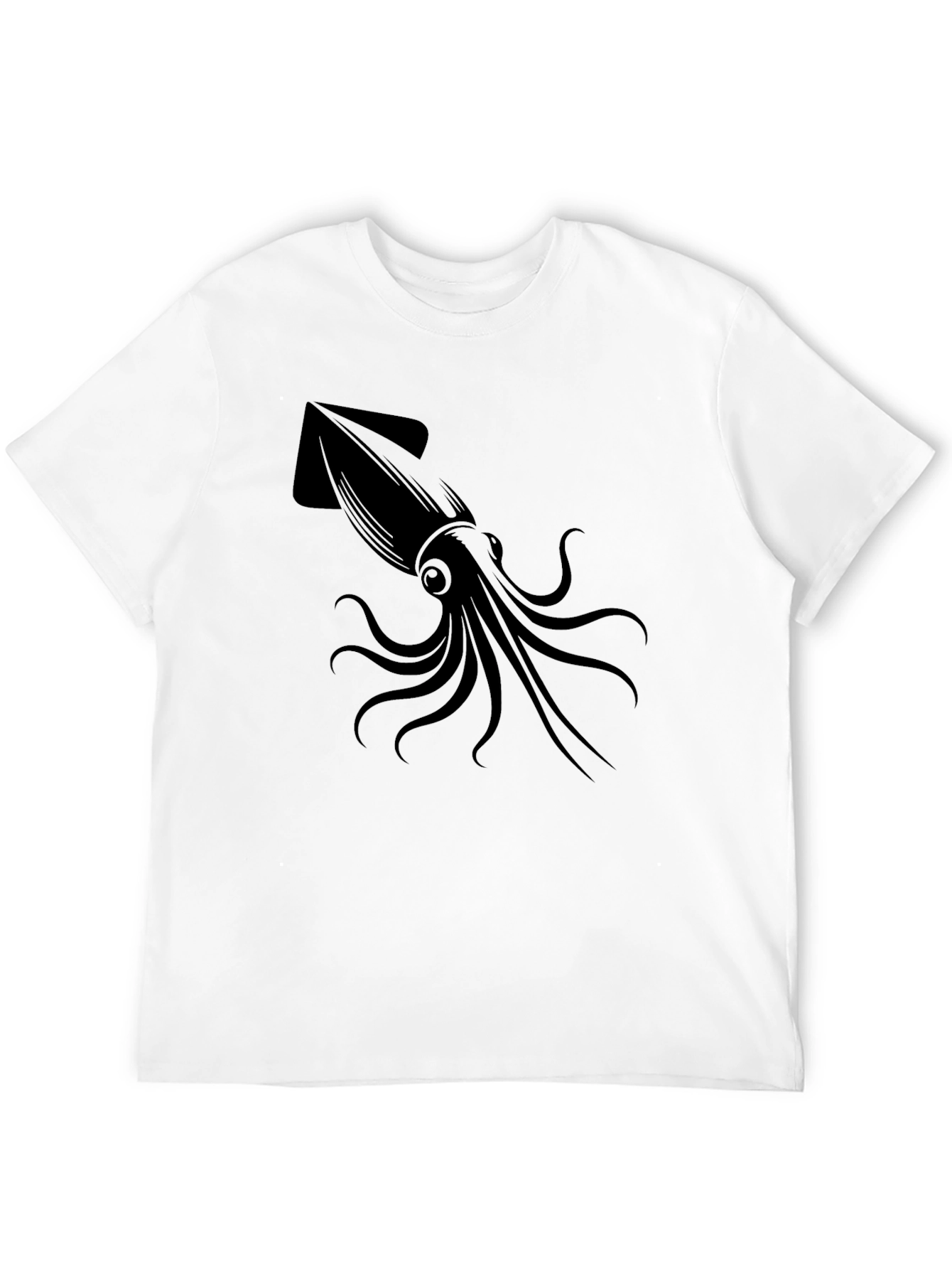 Squid Graphic Tee - Mens Black T-Shirt