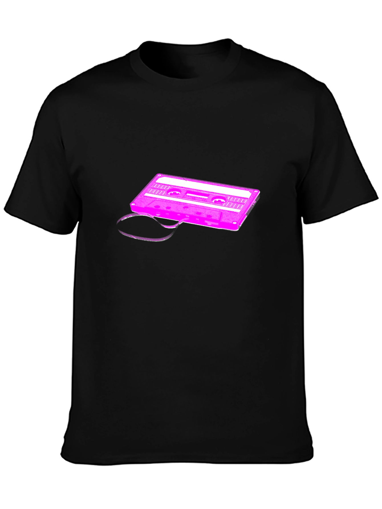 Retro Cassette Graphic Tee - Black