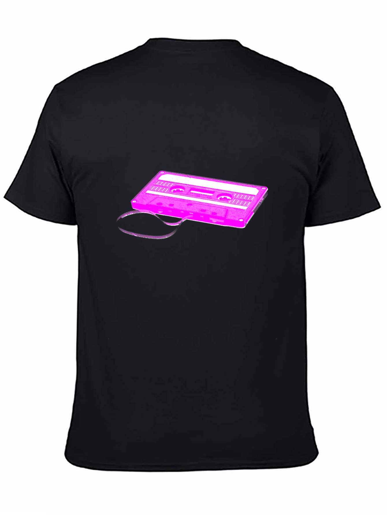 Retro Cassette Graphic Tee - Black