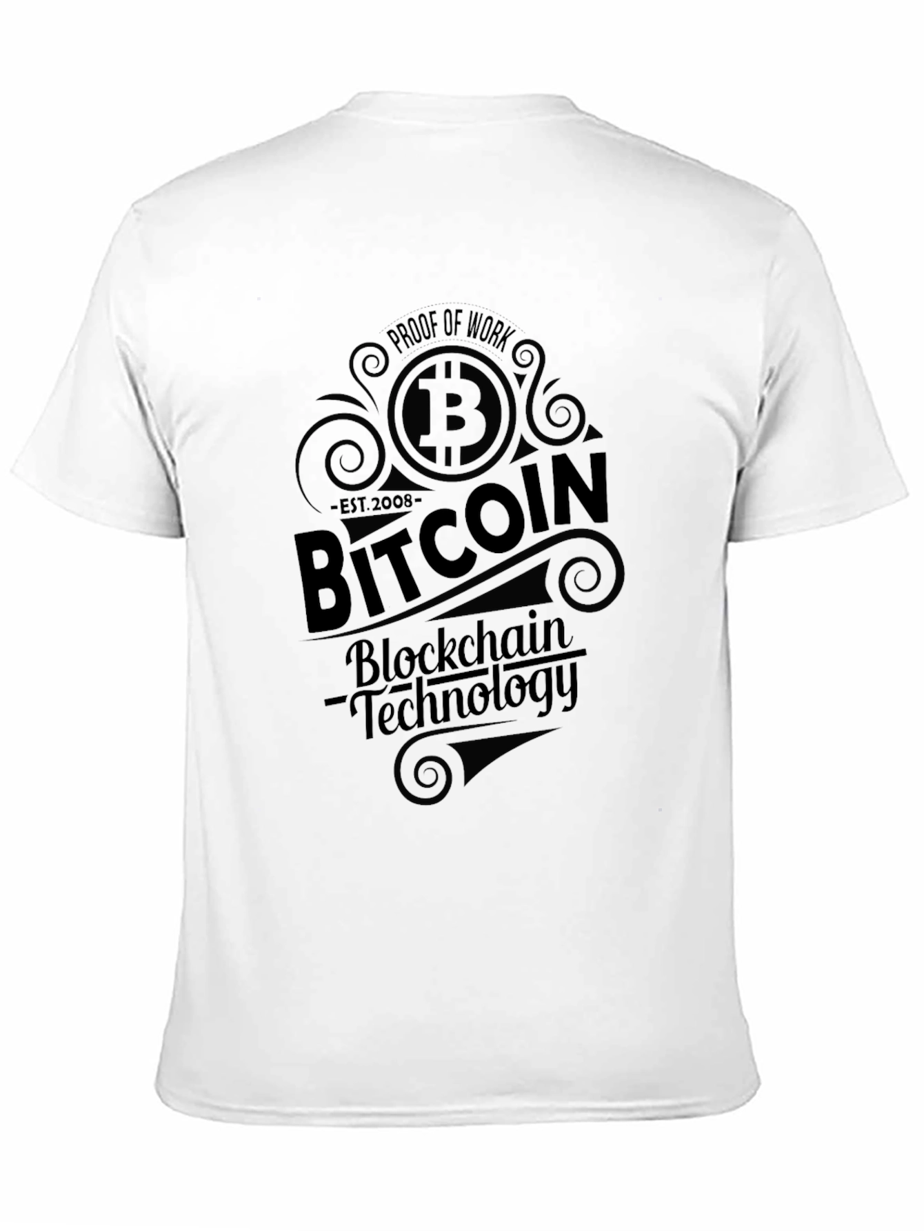 Bitcoin Blockchain Technology Black T-Shirt
