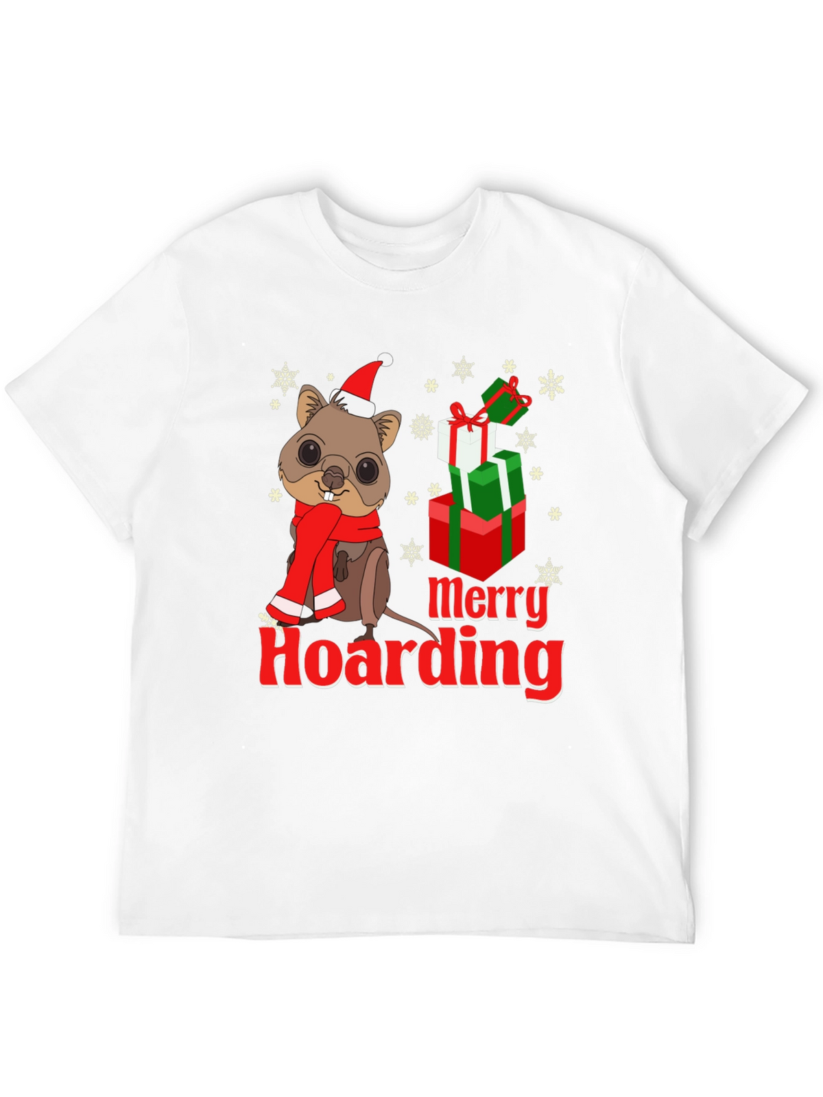 Merry Hoarding Christmas Quokka T-Shirt