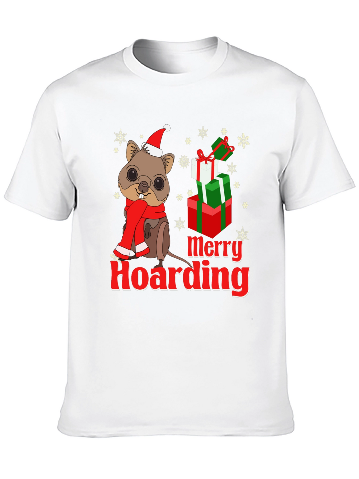 Merry Hoarding Christmas Quokka T-Shirt