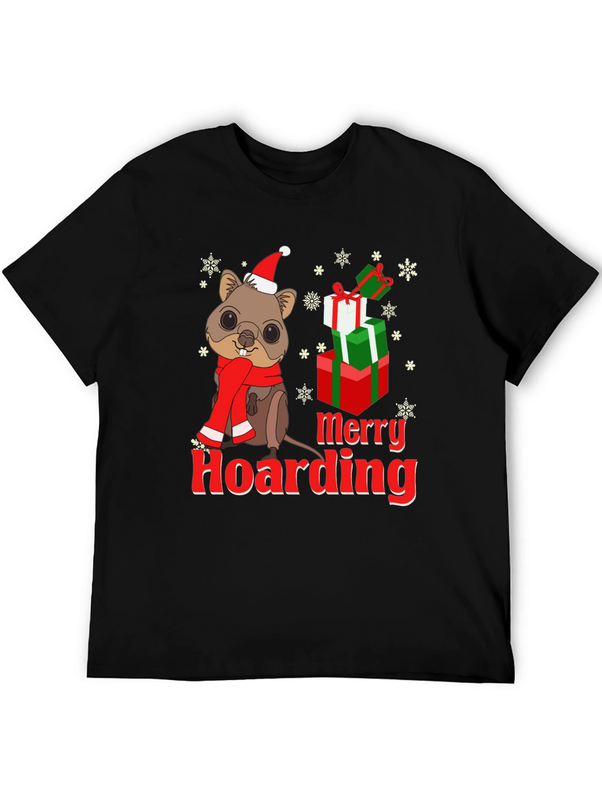 Merry Hoarding Christmas Quokka T-Shirt