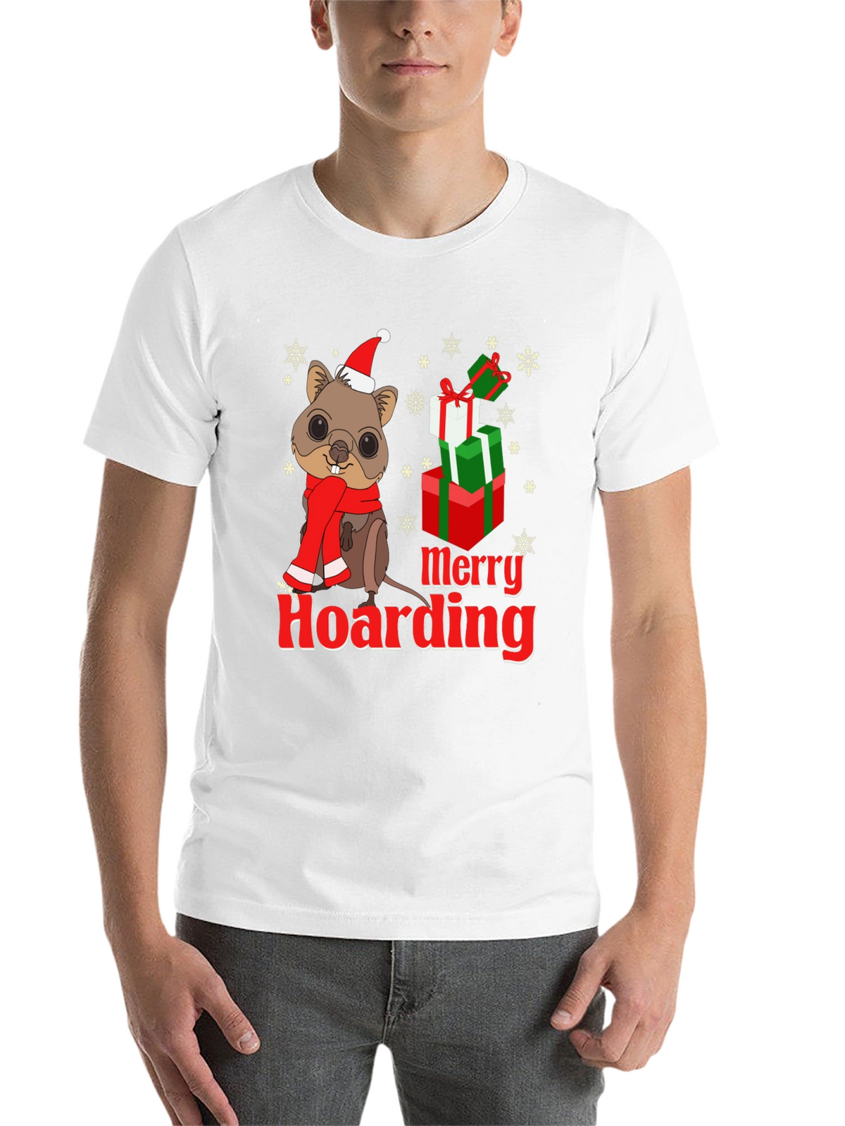 Merry Hoarding Christmas Quokka T-Shirt