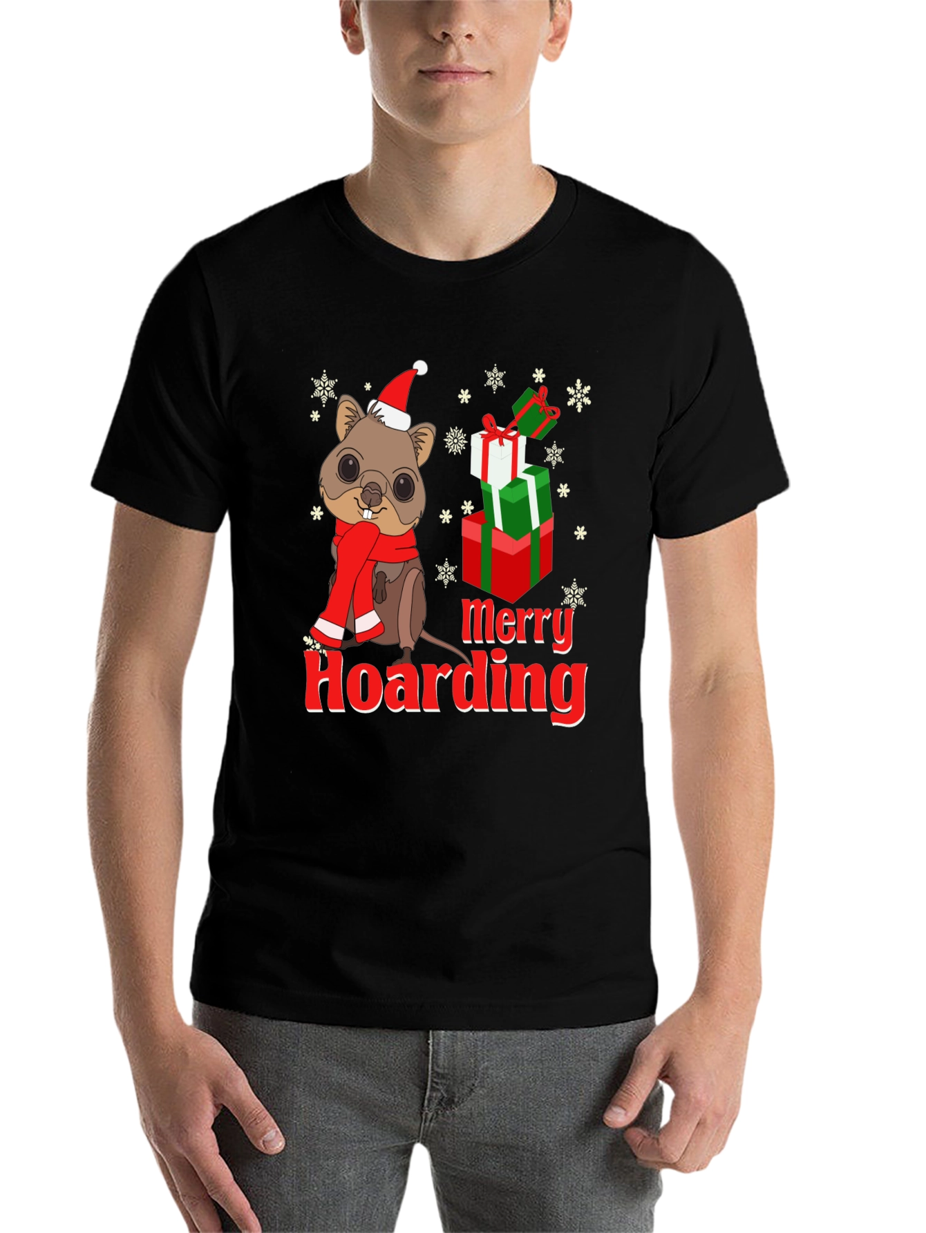 Merry Hoarding Christmas Quokka T-Shirt