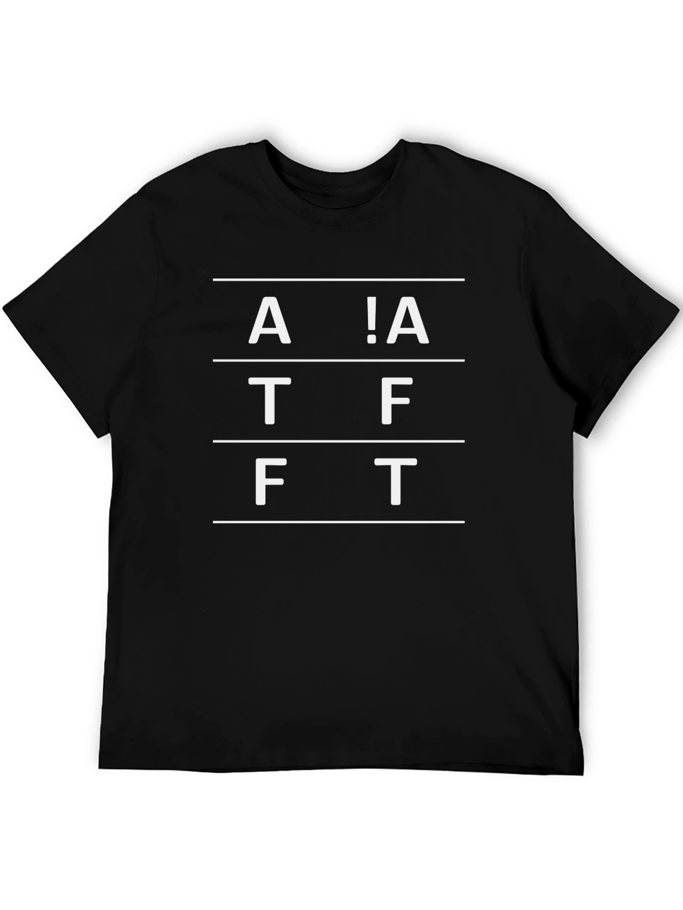 A!A TFT Graphic Tee - Black Cotton Comfort