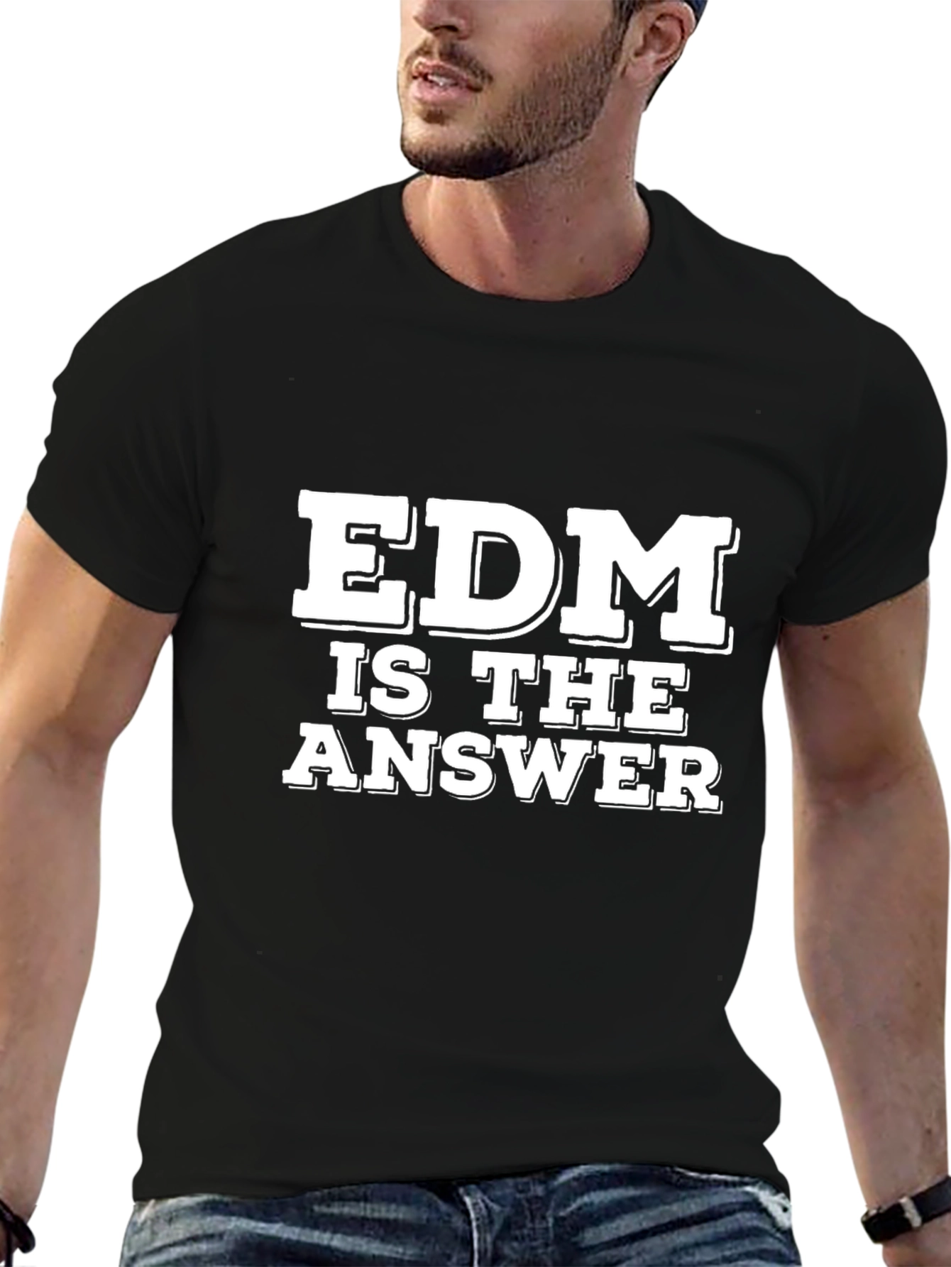 EDM is the Answer Black T-Shirt